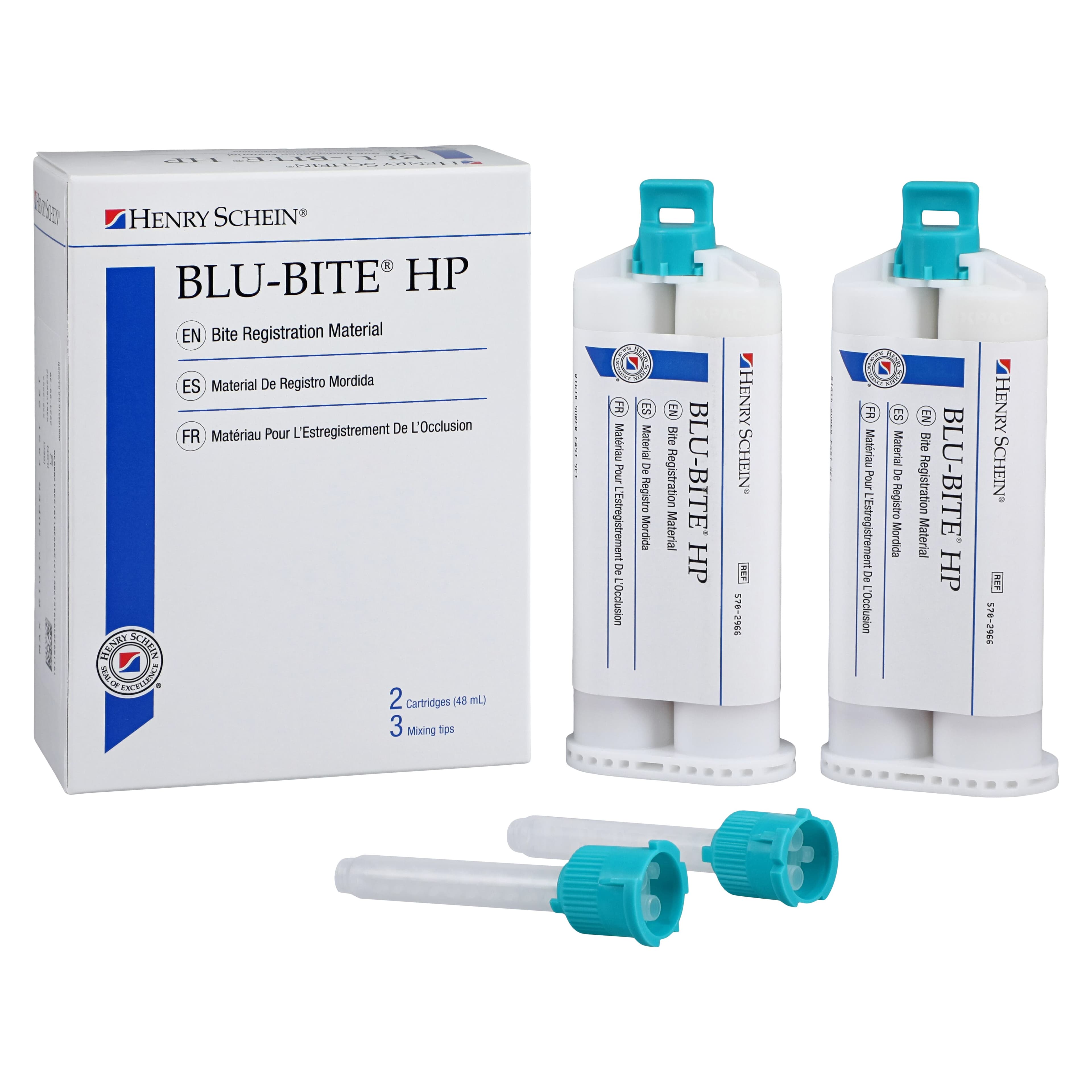 Blu-Bite HP Bite Registration, Vinylpolysiloxane, Super Fast Set, Vanilla, 48 mL, 2/Pk thumbnail 2