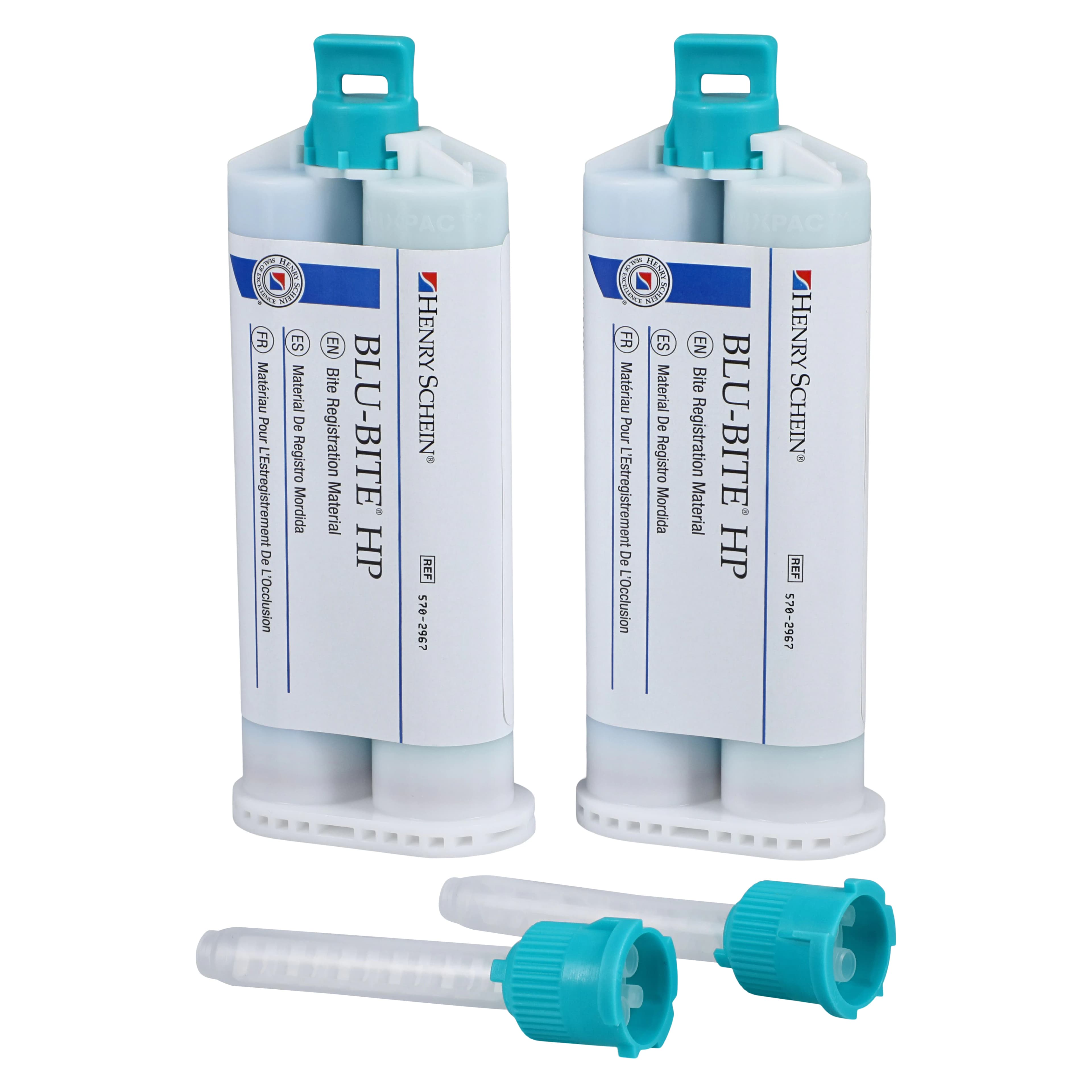Blu-Bite HP Bite Registration, Vinylpolysiloxane, Super Fast Set, Mint, 48 mL, 2/Pk - Blu-Bite HP Bite Registration - Image 1
