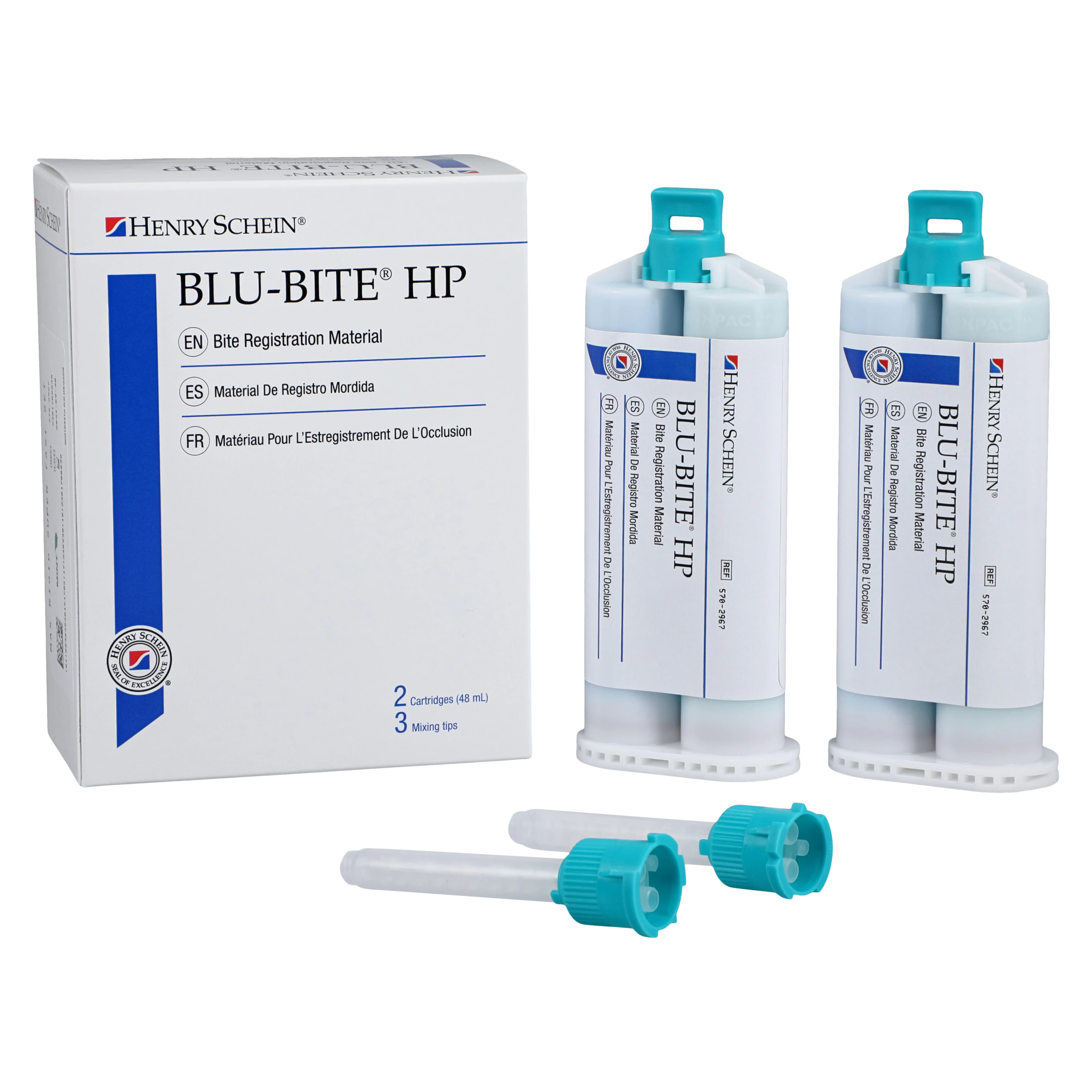 Blu-Bite HP Bite Registration, Vinylpolysiloxane, Super Fast Set, Mint, 48 mL, 2/Pk thumbnail 2
