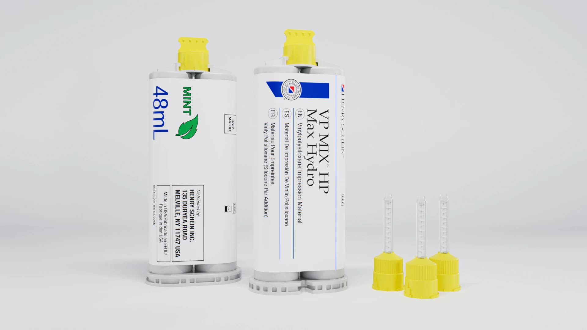 VP Mix HP Max Hydro Mint Intro Kit, Regular Set, Vinylpolysiloxane, 2/Package - VP Mix HP Max Hydro Mint Intro Kit - Image 1