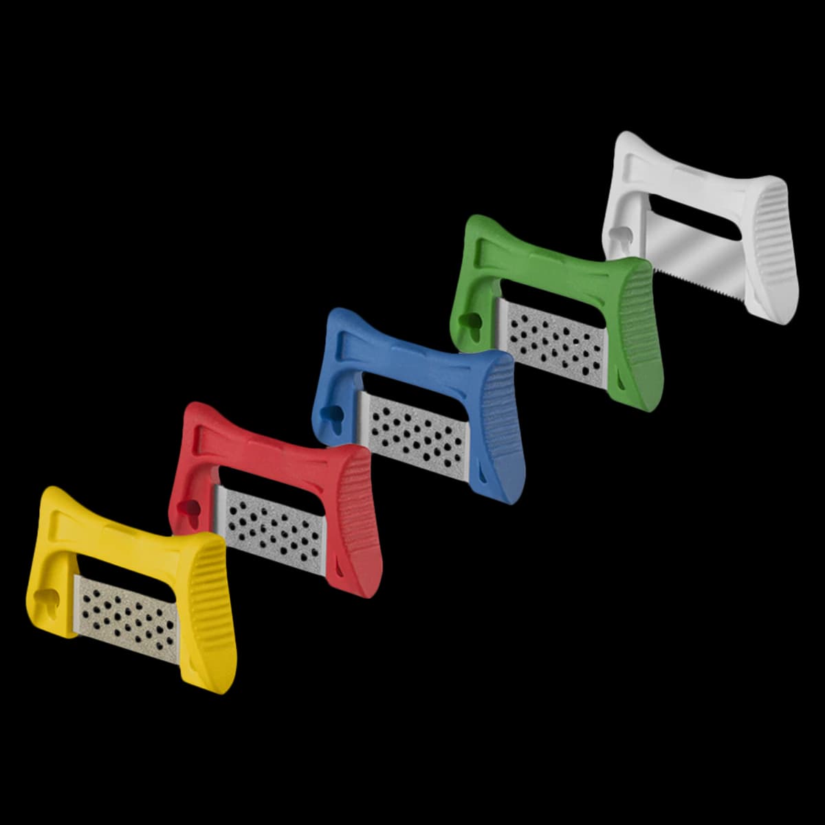 Single-Sided Finishing & Polishing Strips, Serrated Stainless Steel, Assorted, Autoclavable, 10/Pk thumbnail 2