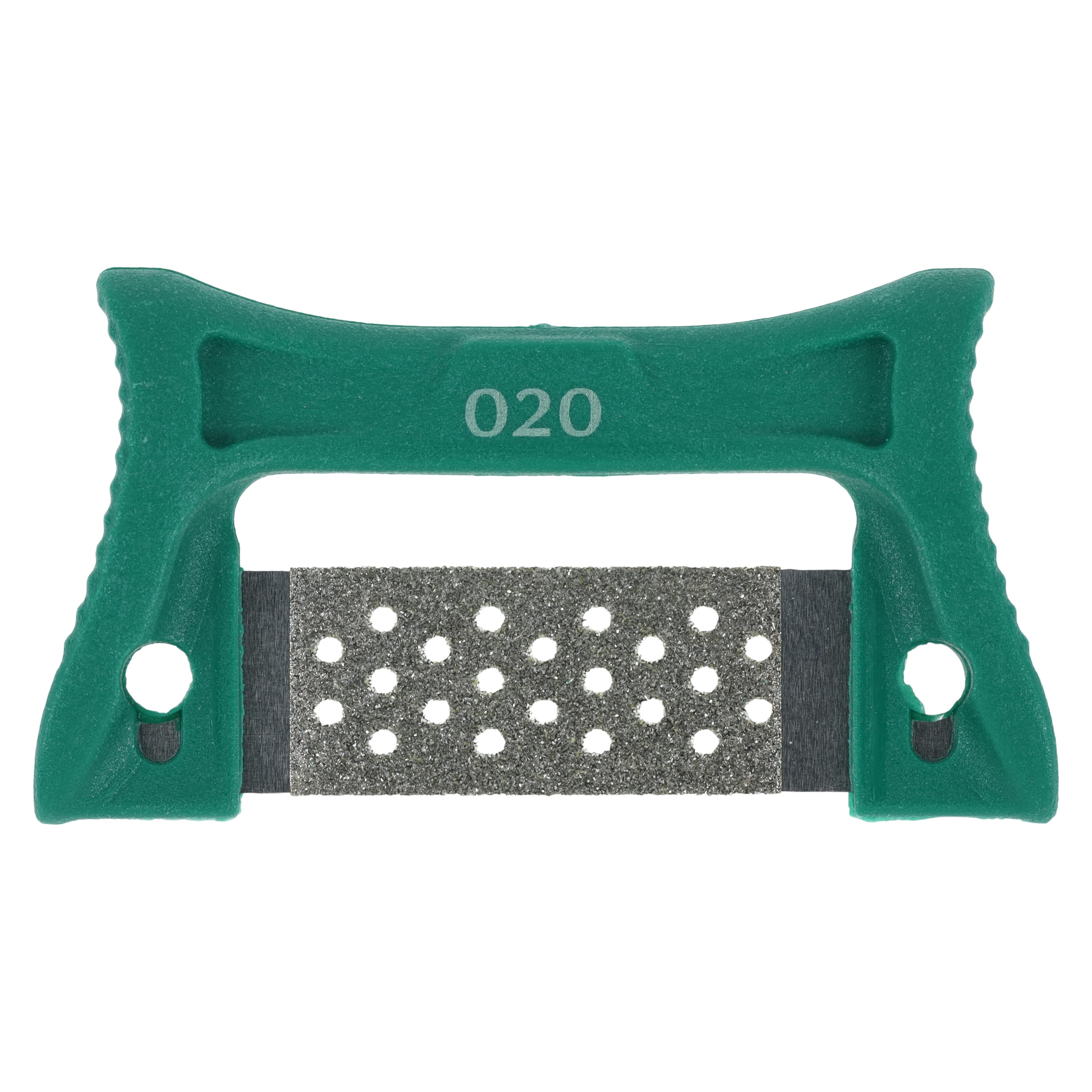 Single-Sided Finishing & Polishing Strips, Coarse Green, Serrated Stainless Steel, Autoclavable, 10/Pk thumbnail 3