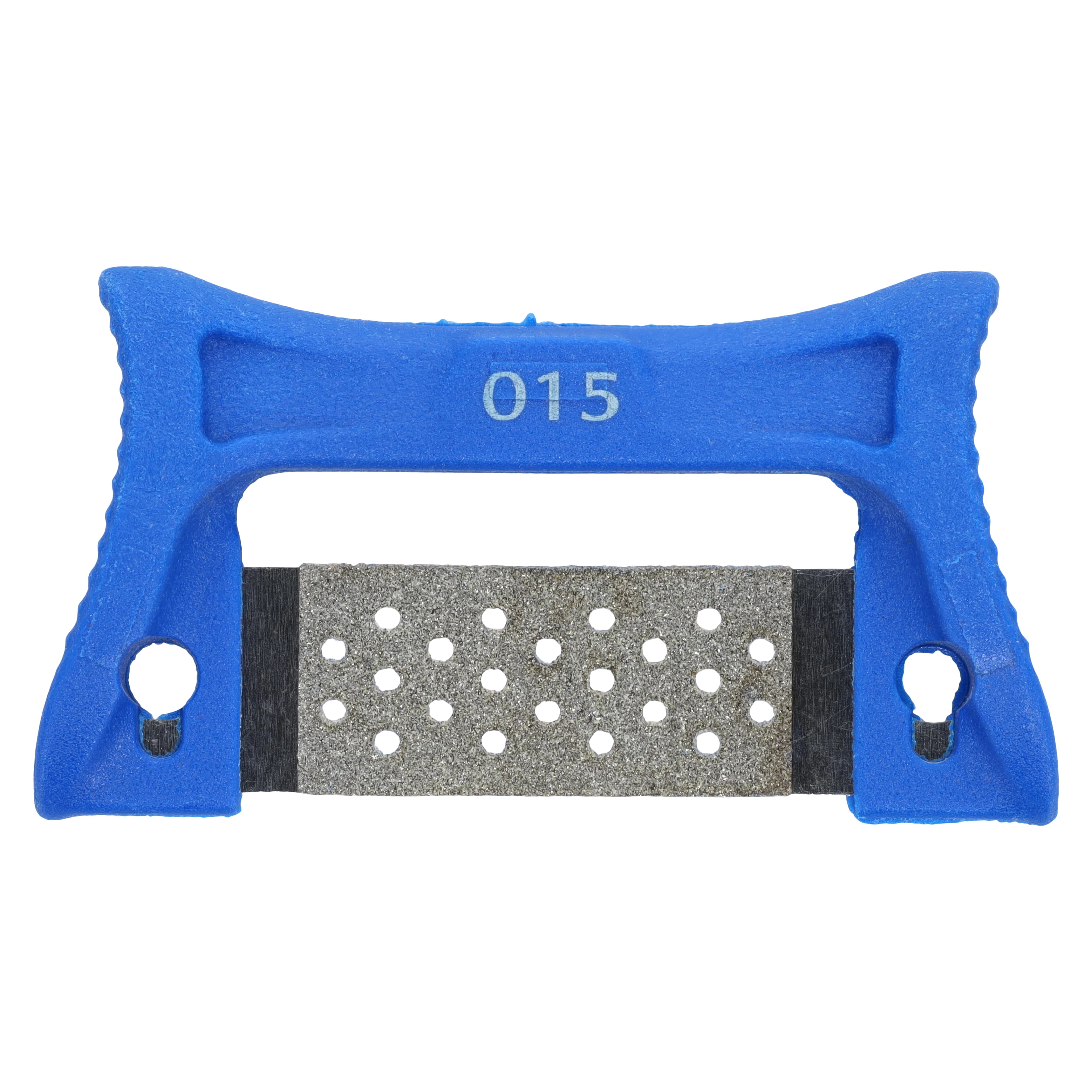 Single-Sided Finishing & Polishing Strips, Medium, Blue, Serrated Stainless Steel, Autoclavable, 10/Pk thumbnail 3