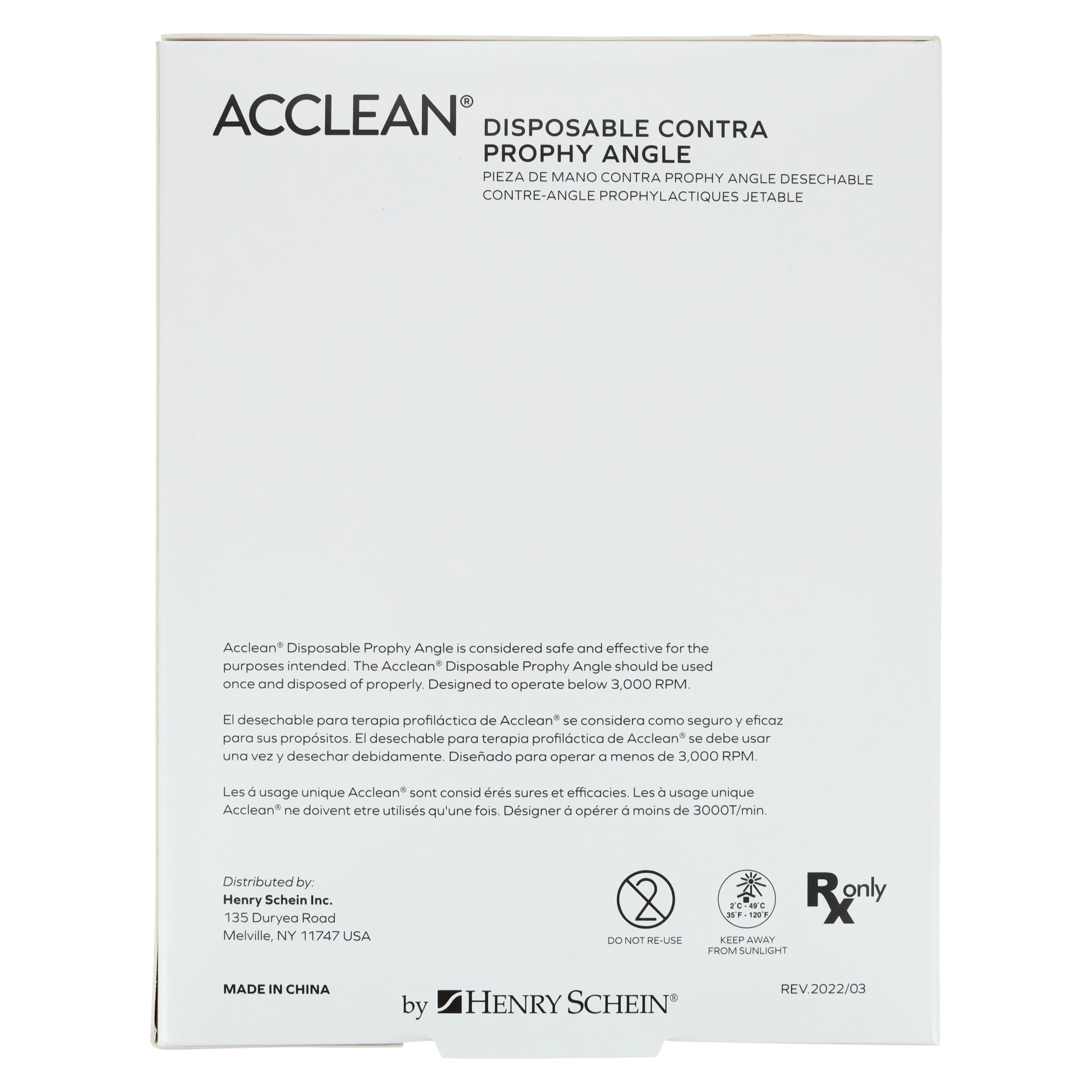 Acclean Disposable Prophy Angle Firm, White, Contra, 100/Pk thumbnail 4