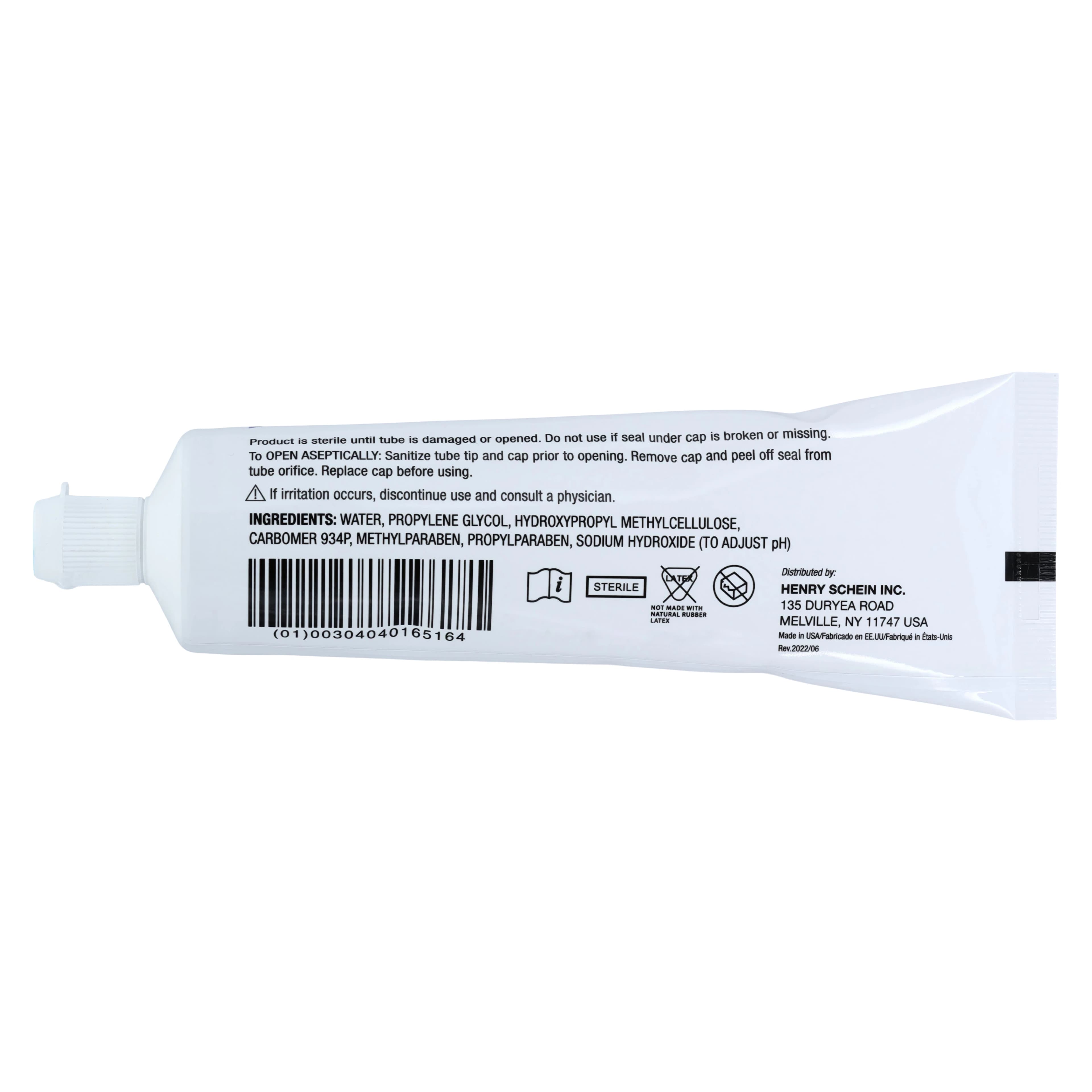 Henry Schein Lubricating Jelly Sterile, 4 oz Flip Top Tube thumbnail 2