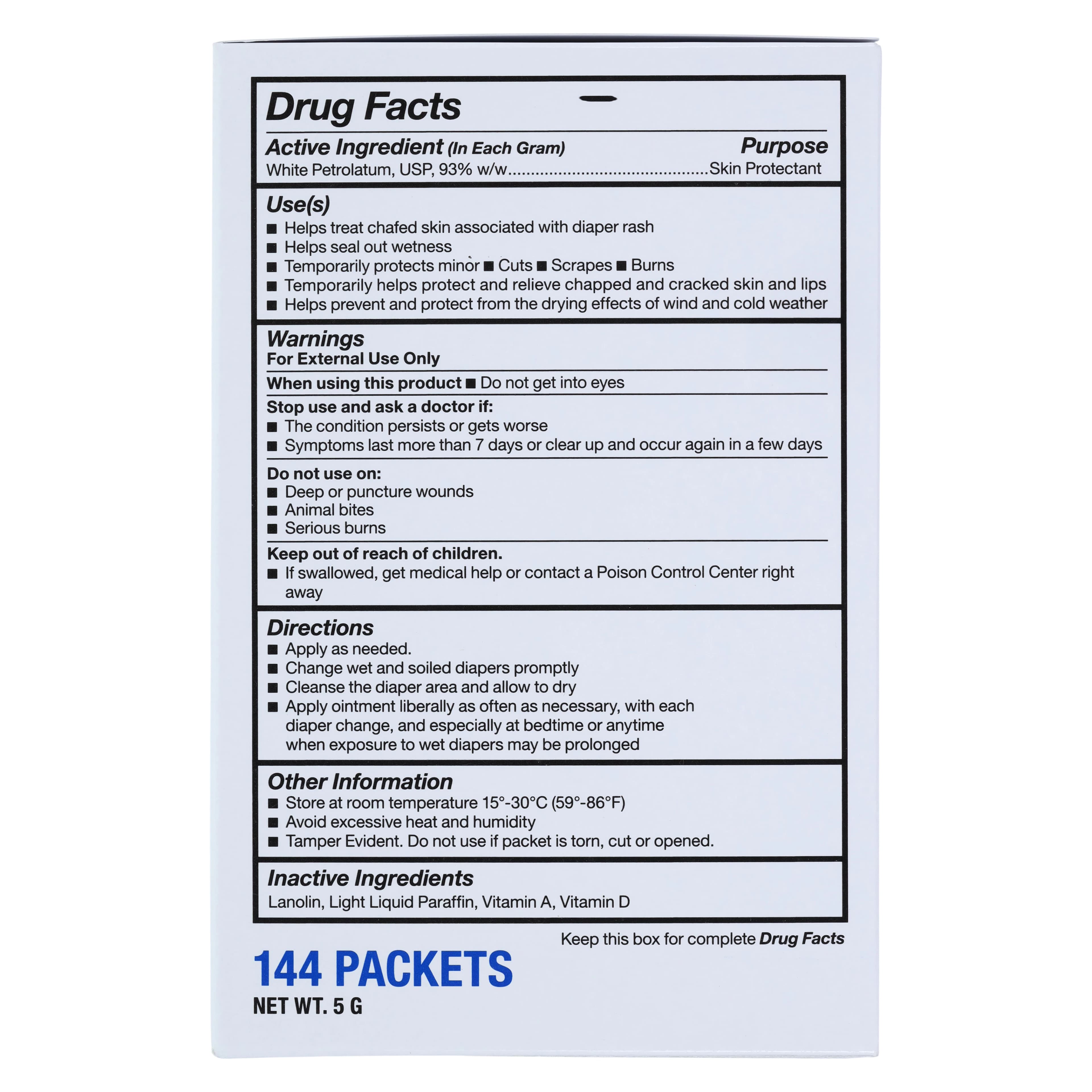Vitamin A&D Ointment Topical, 5g Foil Pack, 144/Box thumbnail 3