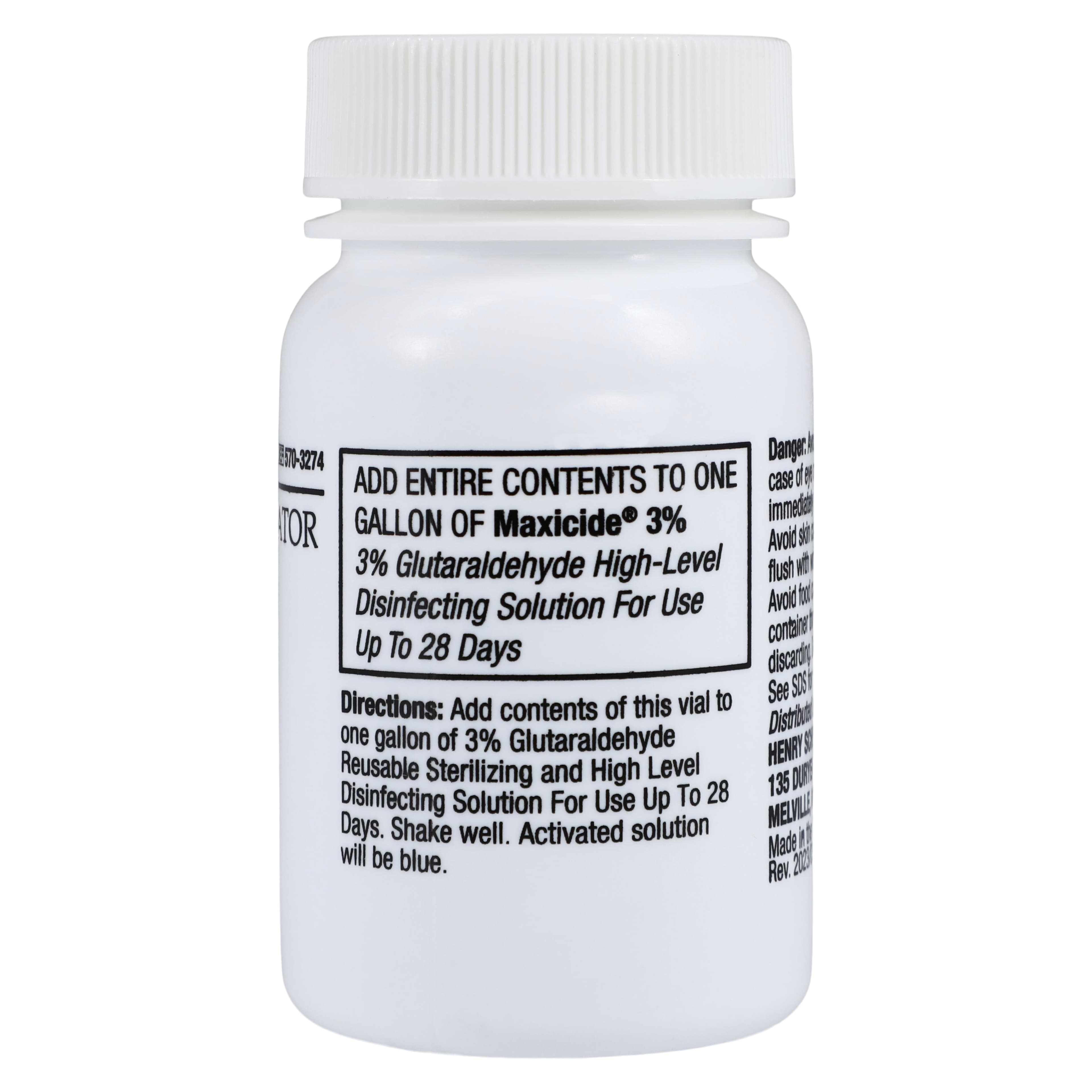Maxicide 3% Instrument Disinfectant, 3% Glutaraldehyde, 28-Day, 1 Gallon with Powder Activator thumbnail 7