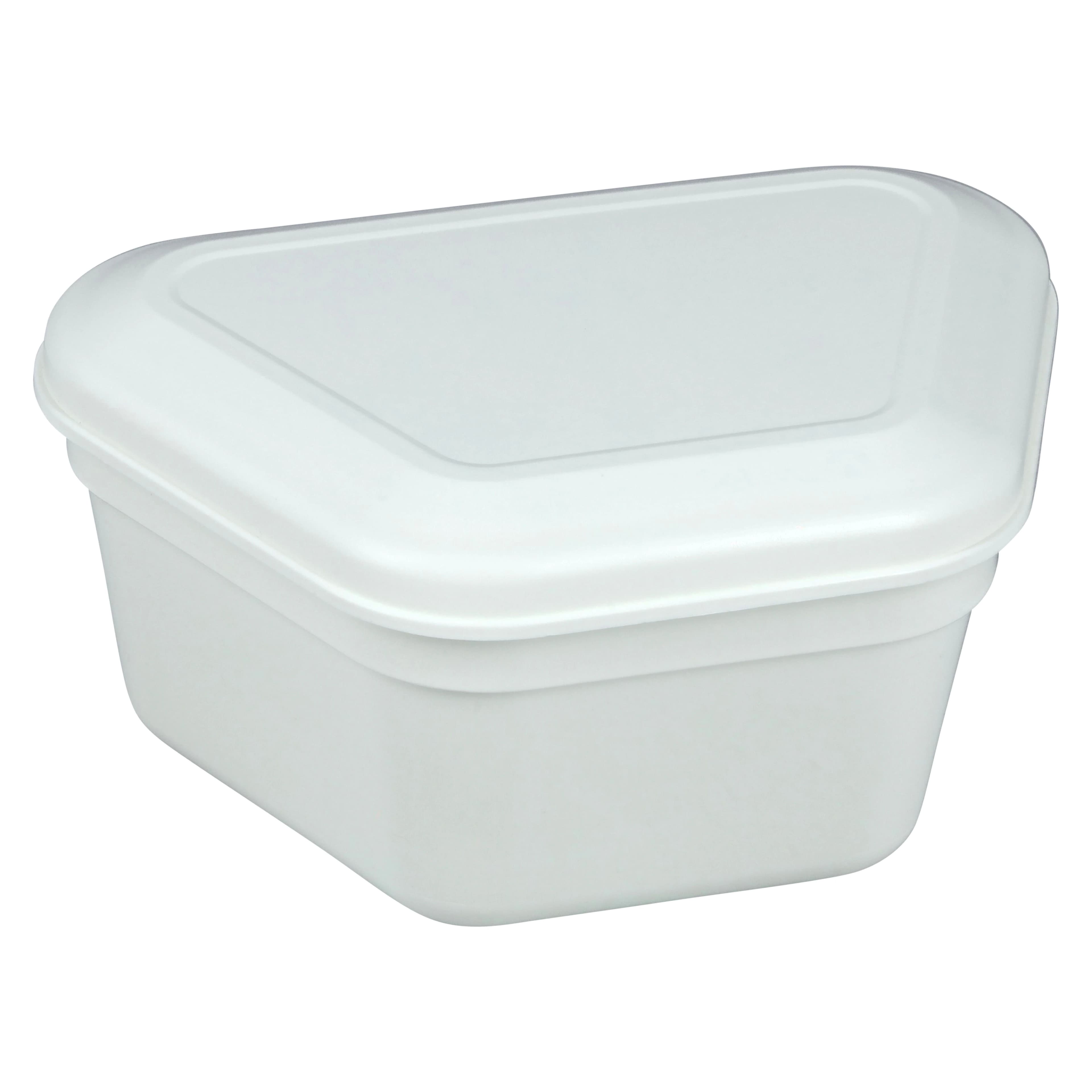 Denture Boxes, White, High-Impact Plastic, 12/Pk thumbnail 2