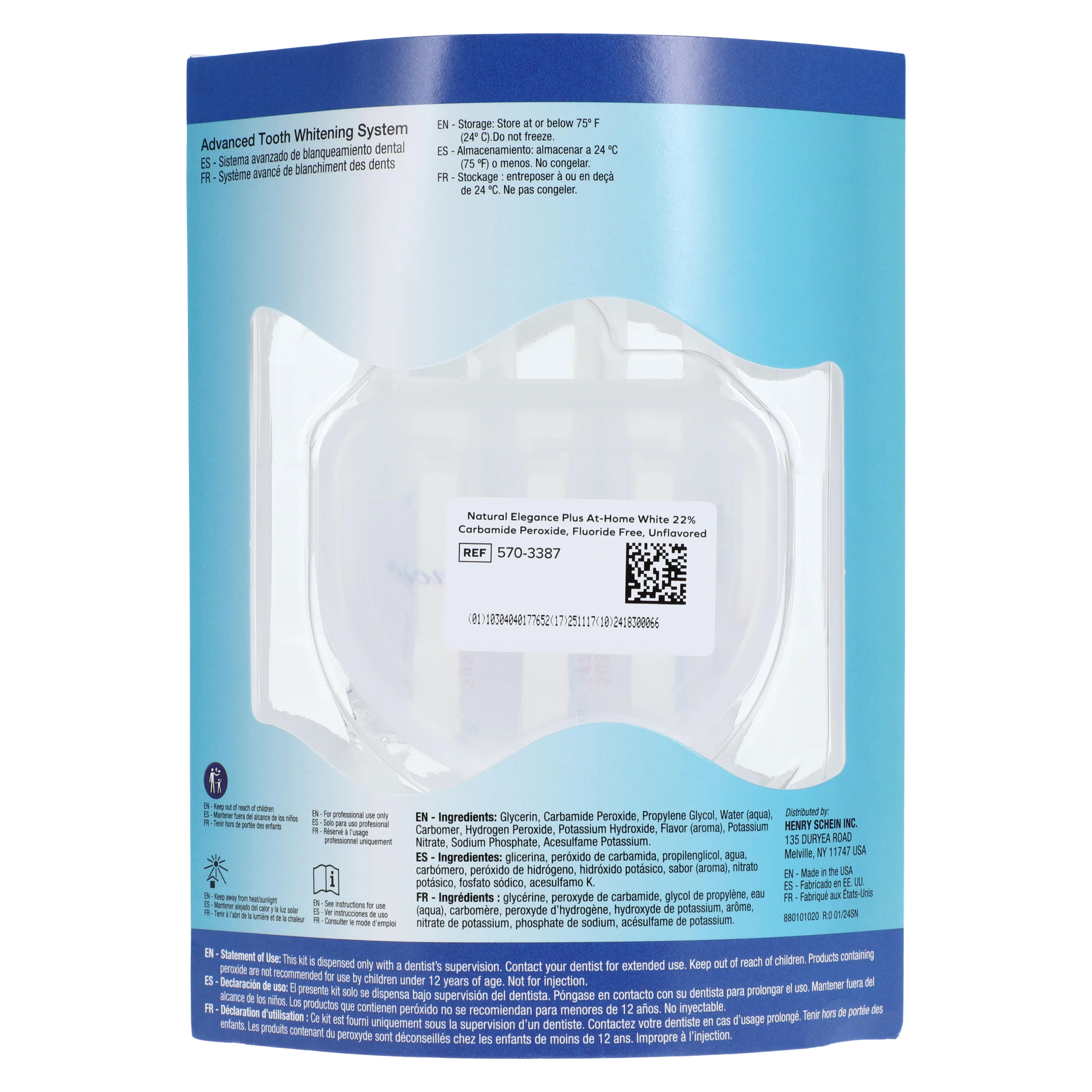 Natural Elegance Plus Home Whitening Kit, 22% Carbamide Peroxide, Unflavored, 4/Package thumbnail 7
