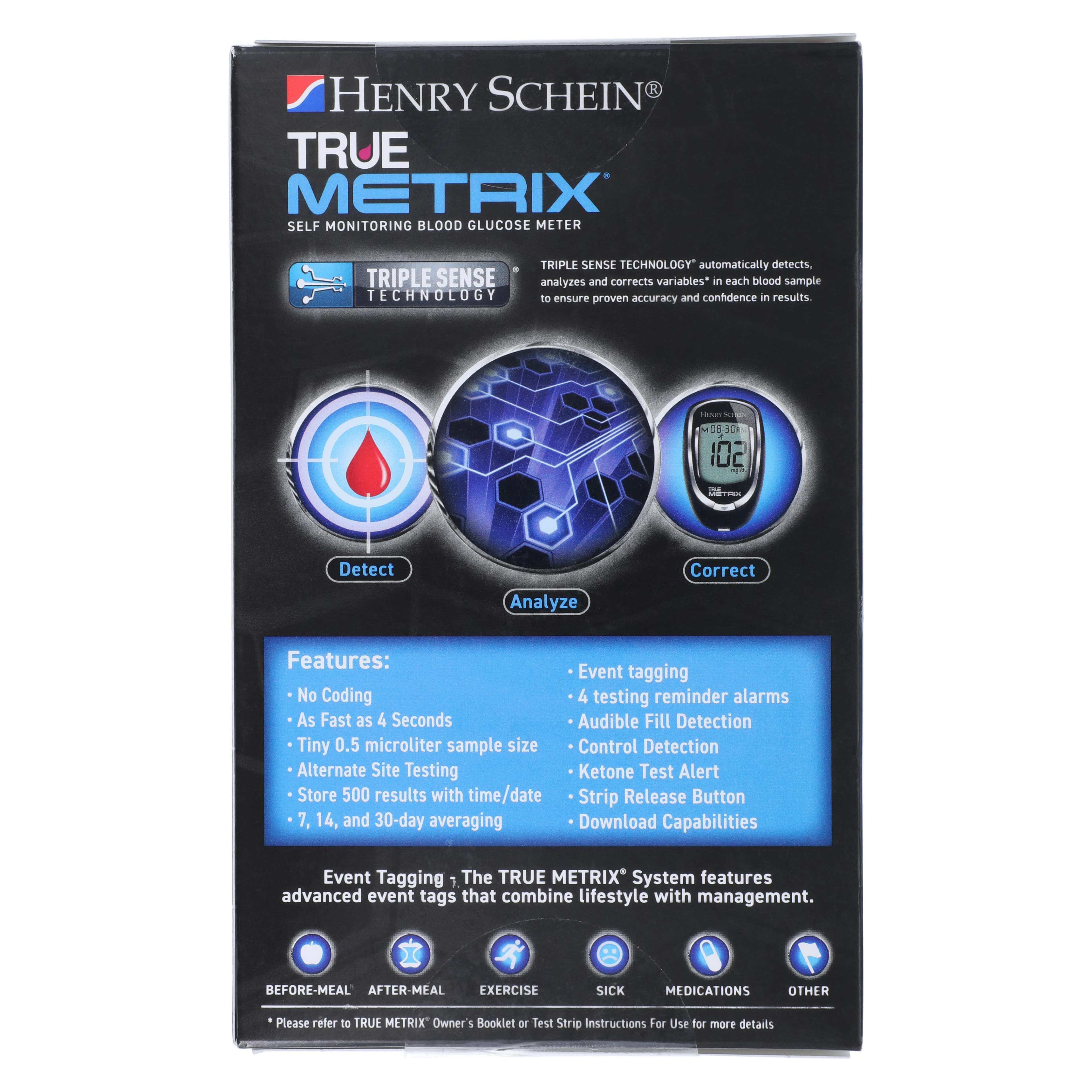 True Metrix Blood Glucose Meter, Self-Monitoring Kit, CLIA Waived, Fingerstick Whole Blood thumbnail 8