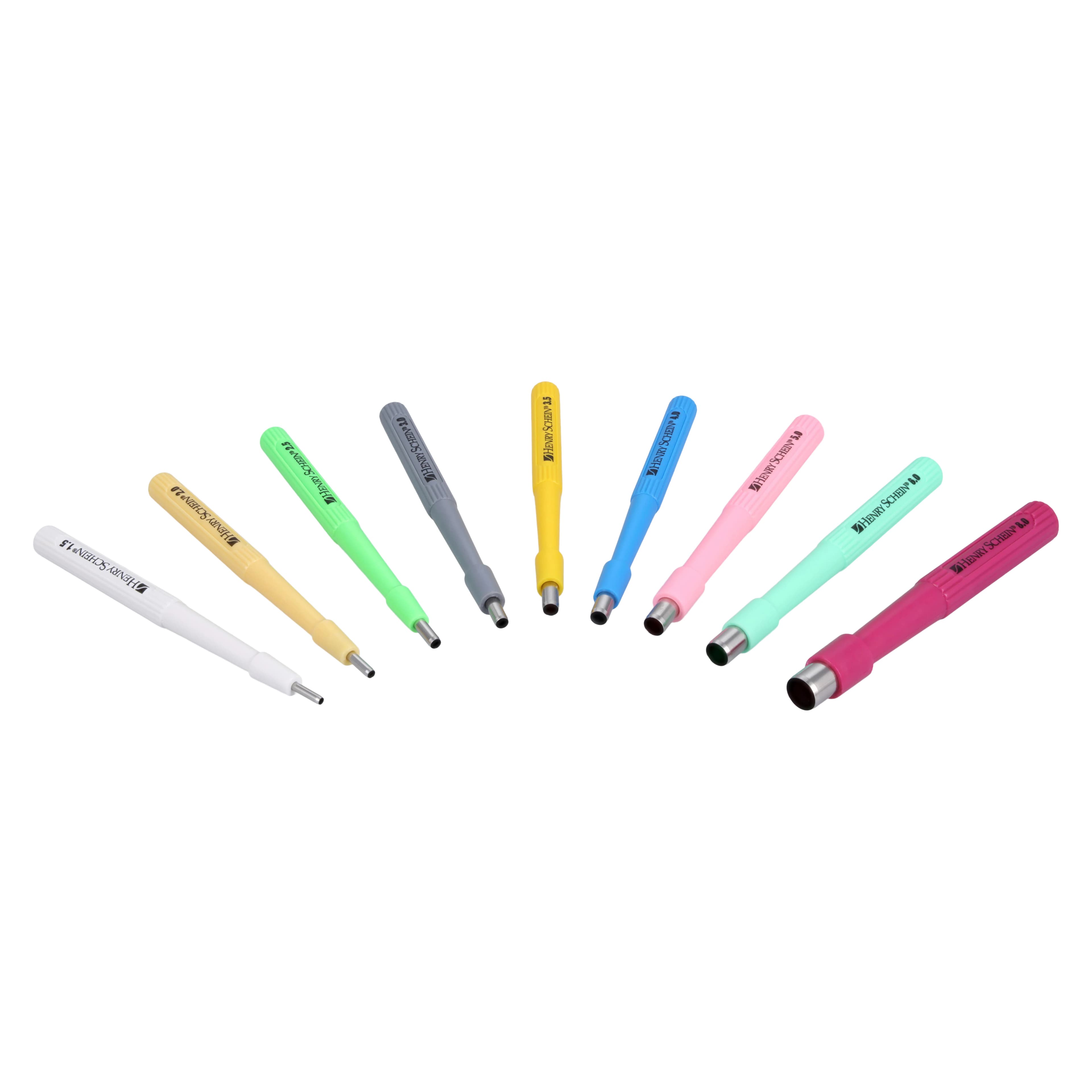 Henry Schein Disposable Biopsy Punch, 3mm Blade, 95mm Plastic Handle with Stainless Steel Tip, Sterile, Each thumbnail 5