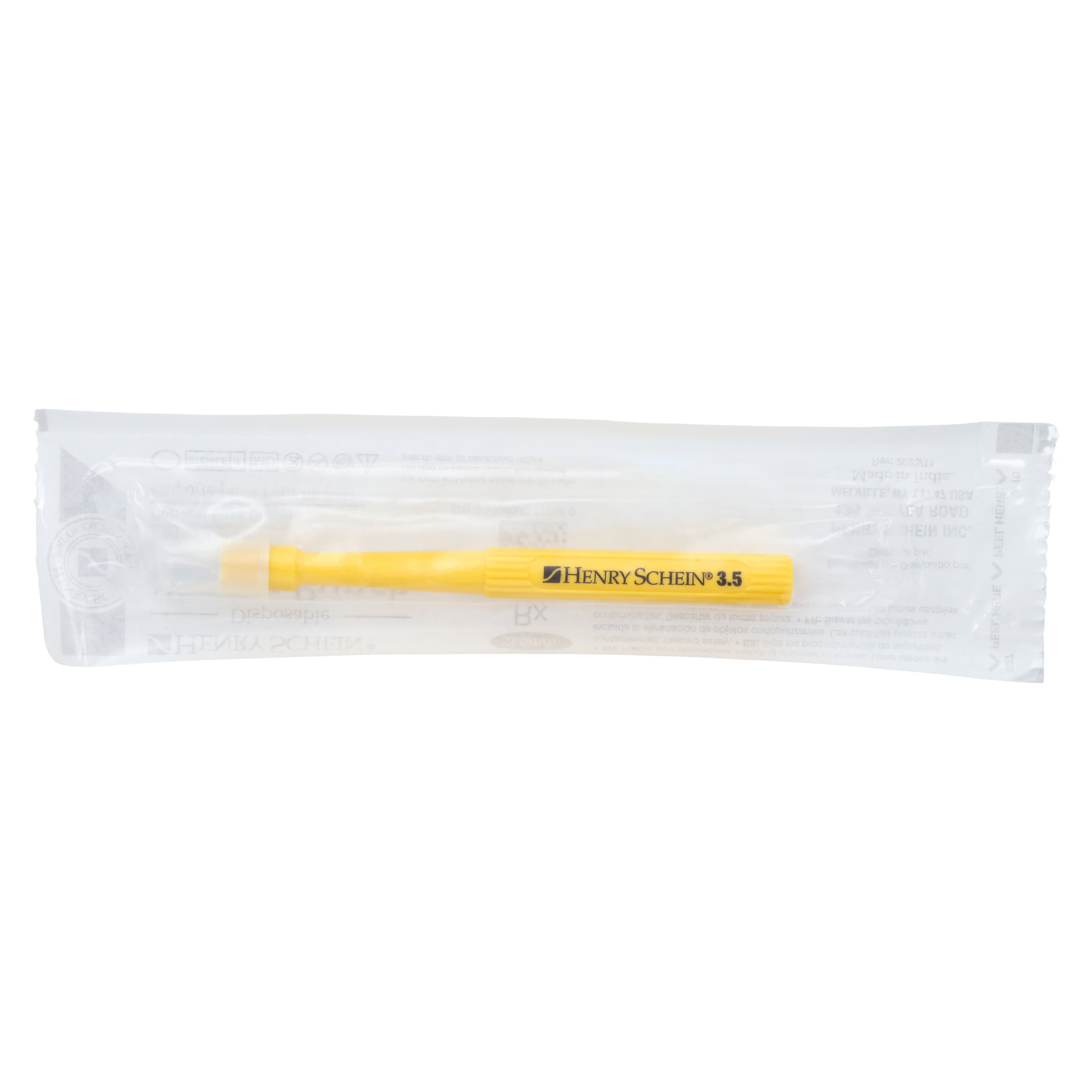 Henry Schein Disposable Biopsy Punch, 3.5mm Blade, 95mm Plastic Handle with Stainless Steel Tip, Sterile, Each thumbnail 9
