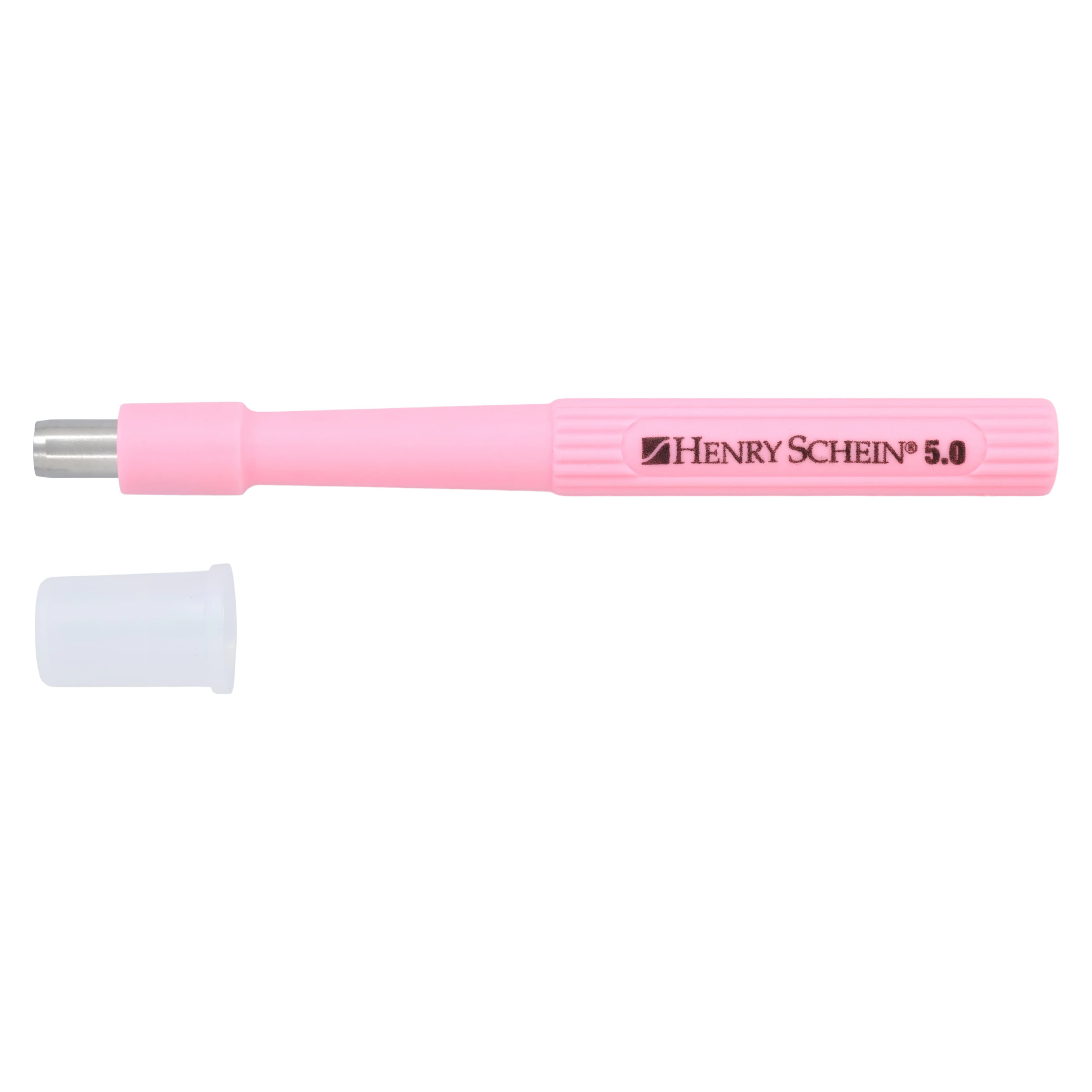 Henry Schein Disposable Biopsy Punch, 5mm Blade, 95mm Plastic Handle with Stainless Steel Tip, Sterile, Each - Disposable Biopsy Punch - Image 1