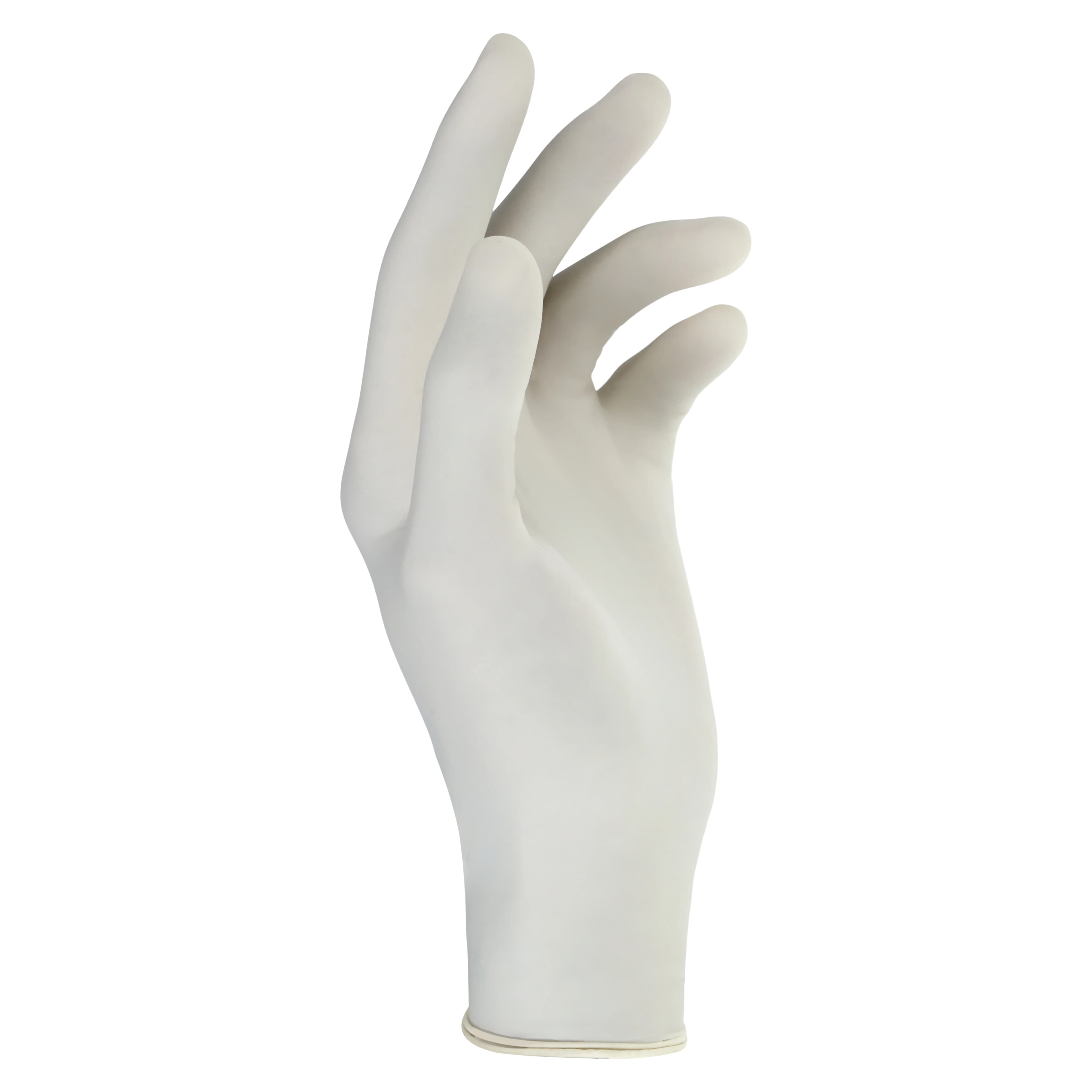 Criterion Glove Aloe+Vitamin E Latex Exam Gloves, X-Small, White, Non-Sterile, 100/Box thumbnail 3