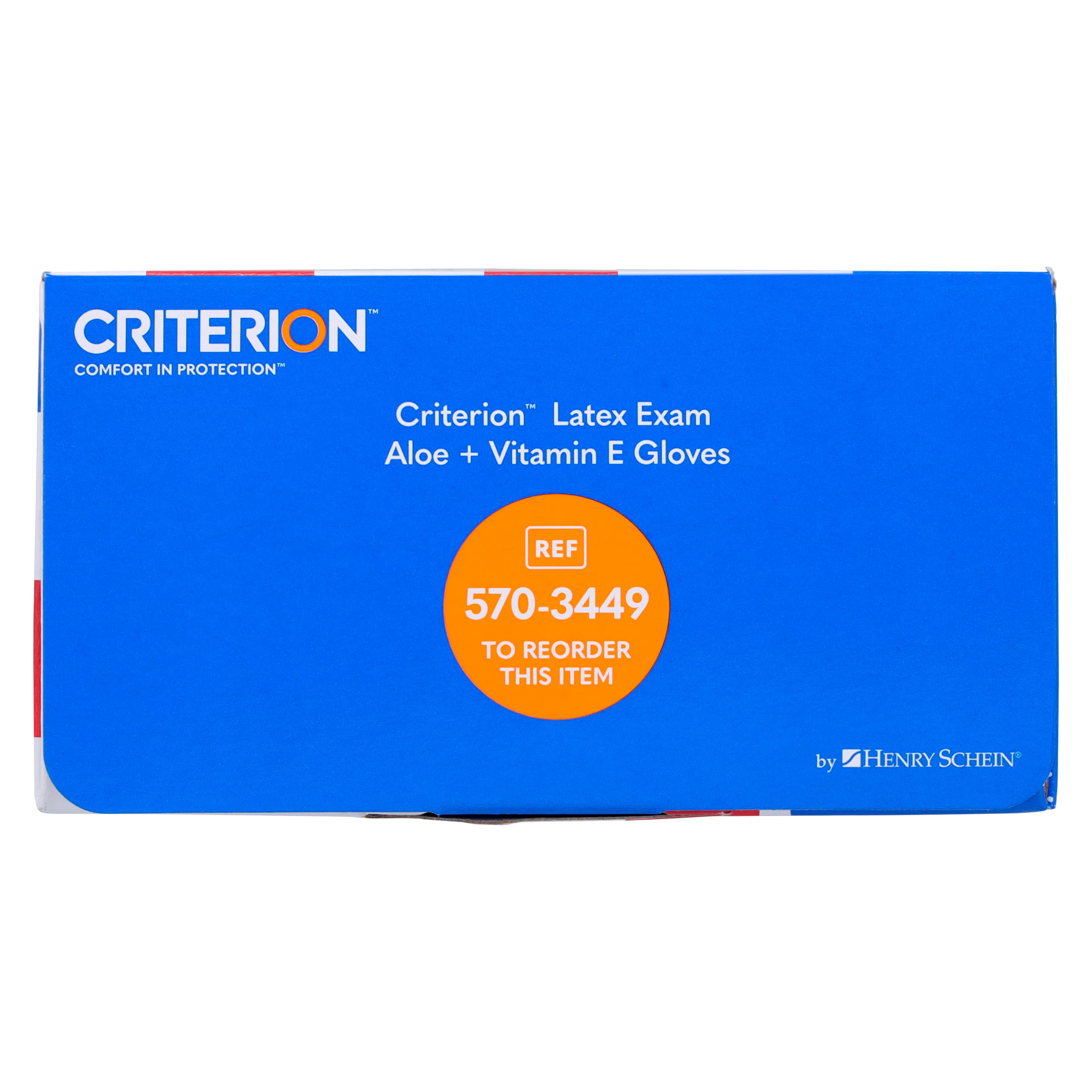 Criterion Glove Aloe+Vitamin E Latex Exam Gloves, Small, White, Non-Sterile, 100/Box thumbnail 8