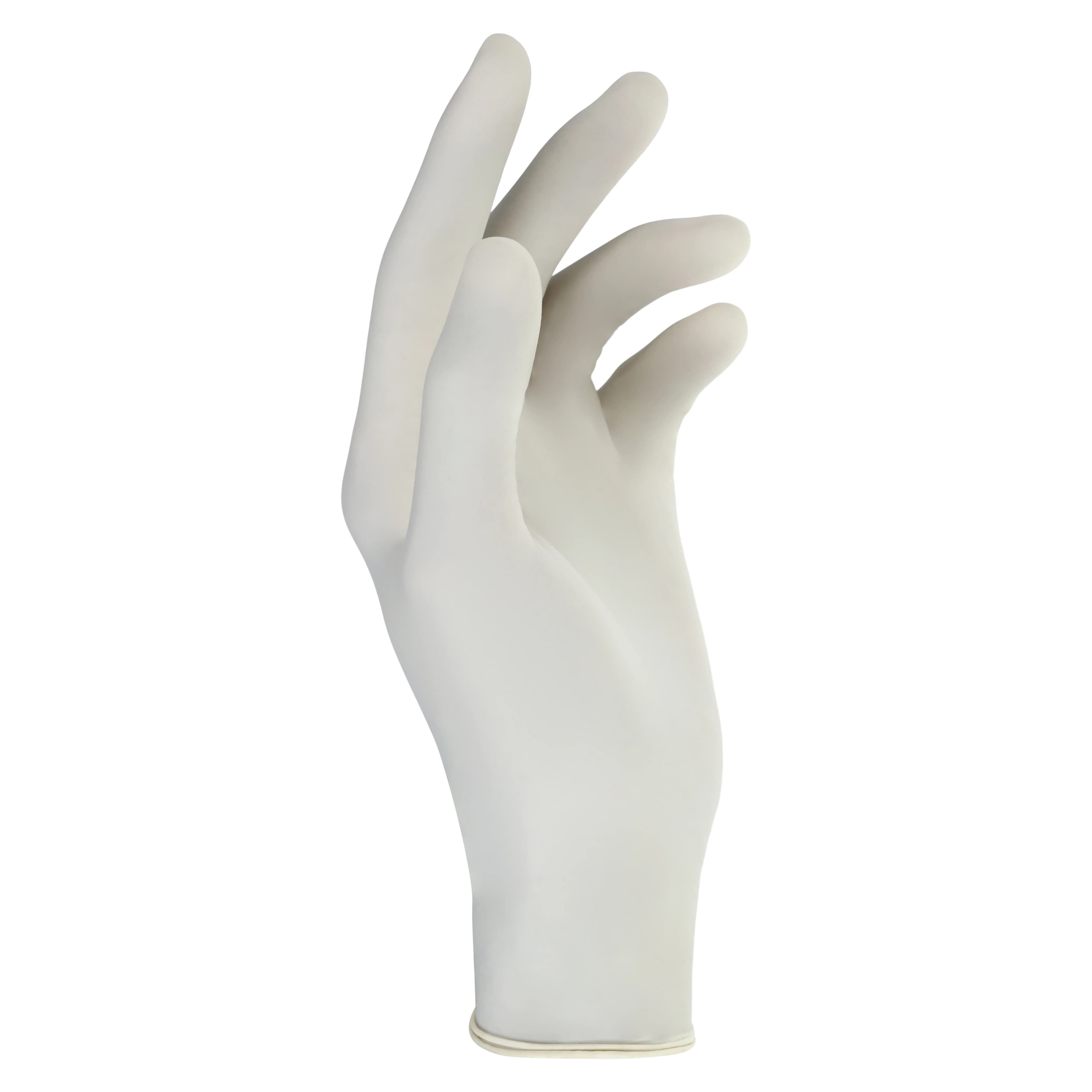 Criterion Glove Aloe+Vitamin E Latex Exam Gloves, Medium, White, Non-Sterile, 100/Box thumbnail 4