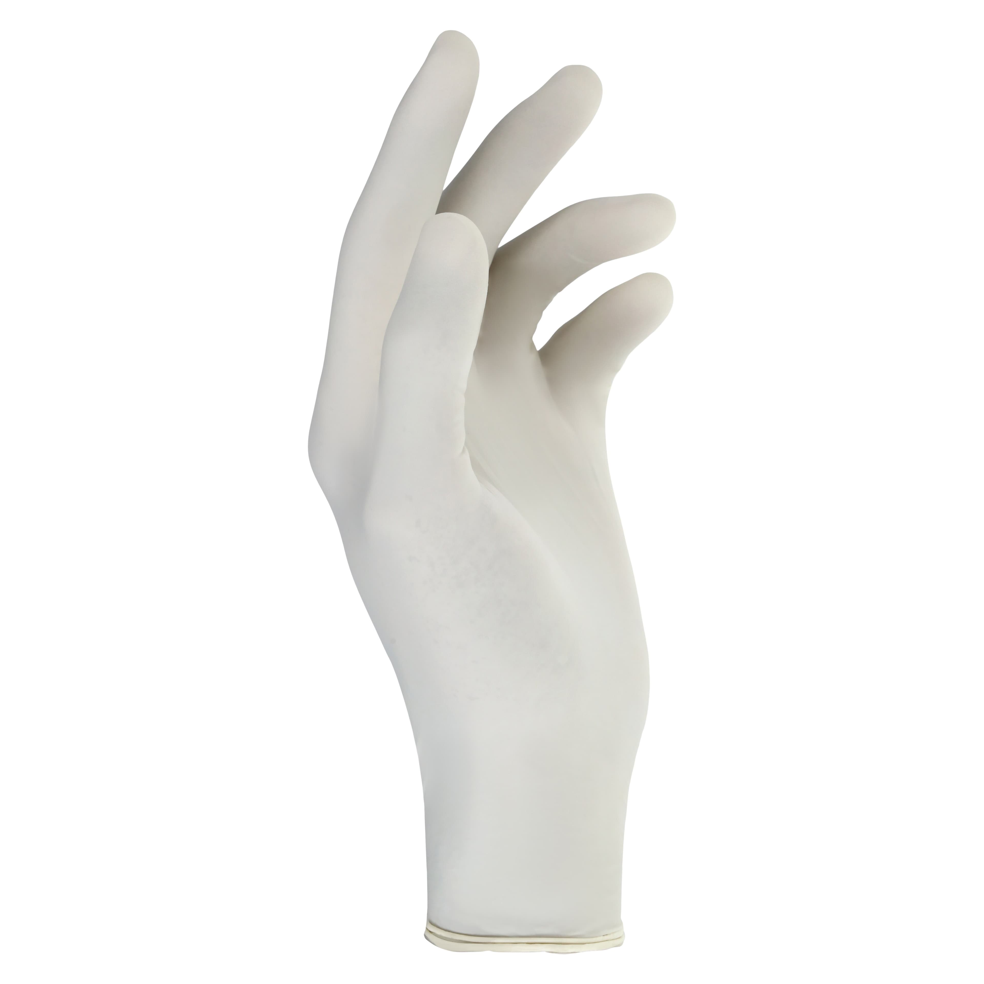 Criterion Glove Aloe+Vitamin E Latex Exam Gloves, Large, White, Non-Sterile, 100/Box thumbnail 3