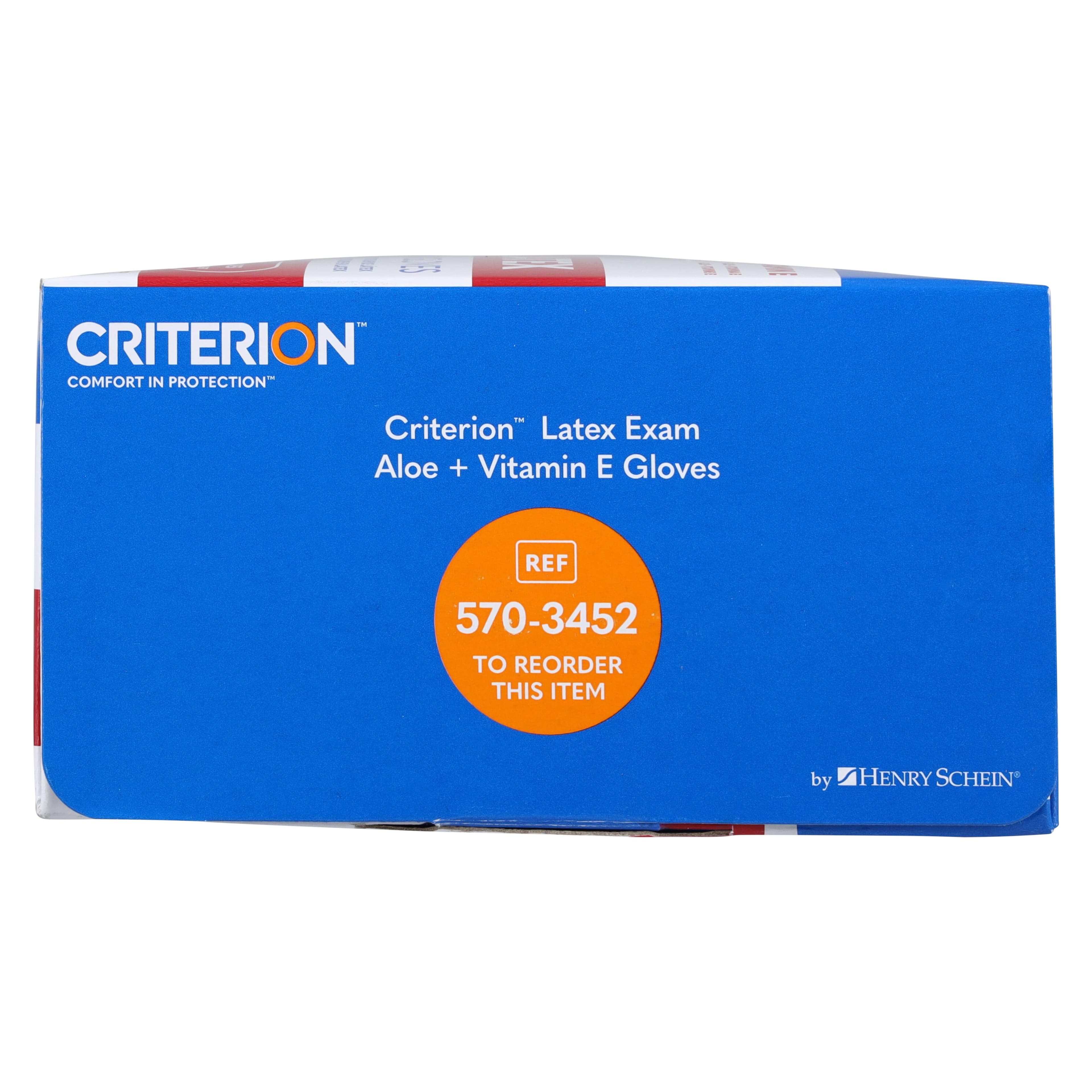 Criterion Glove Aloe+Vitamin E Latex Exam Gloves, X-Large, White, Non-Sterile, 90/Box thumbnail 6