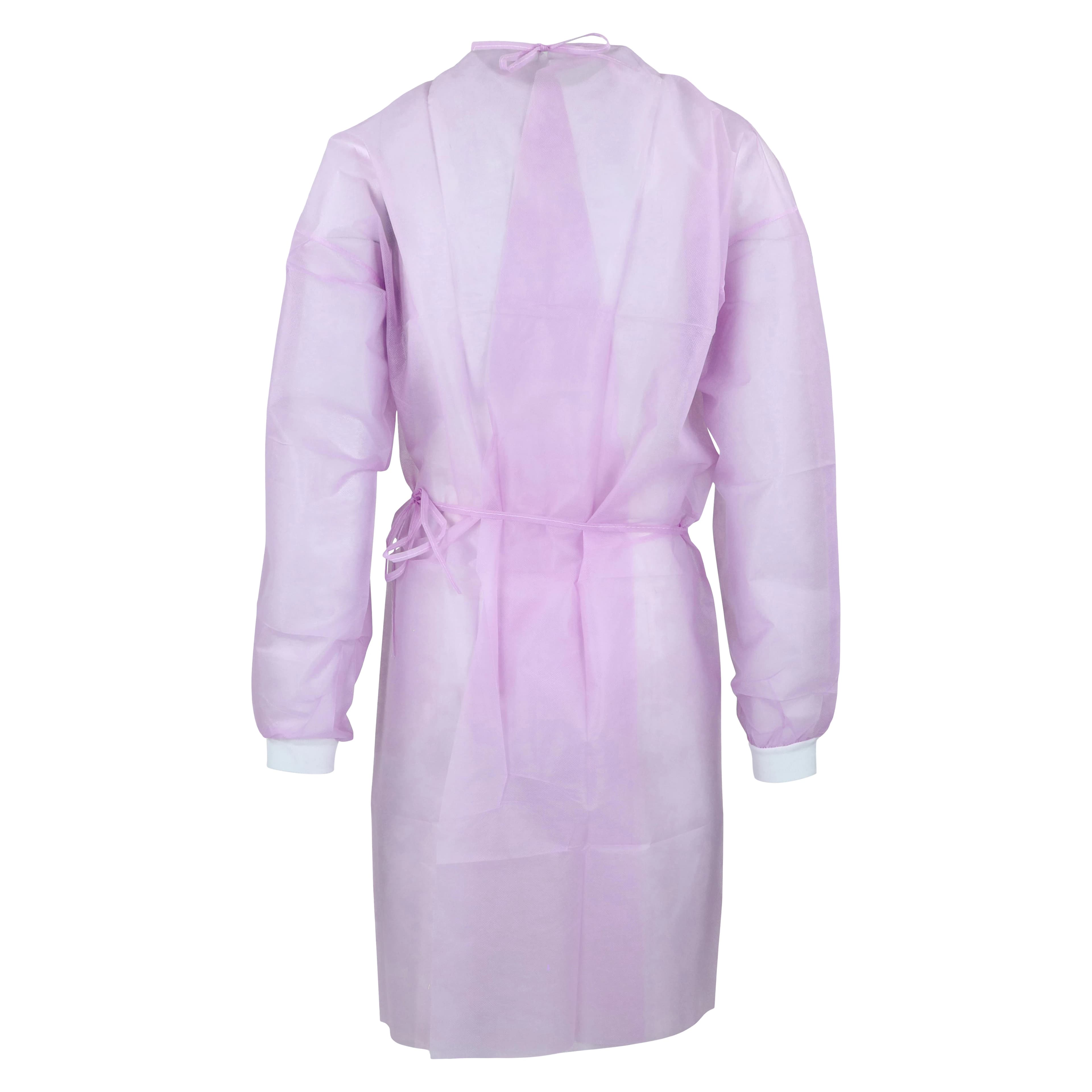 Criterion Polypropylene Cover Gown, Large, Pink, Non-Sterile, Back-Opening, 10/Box thumbnail 3