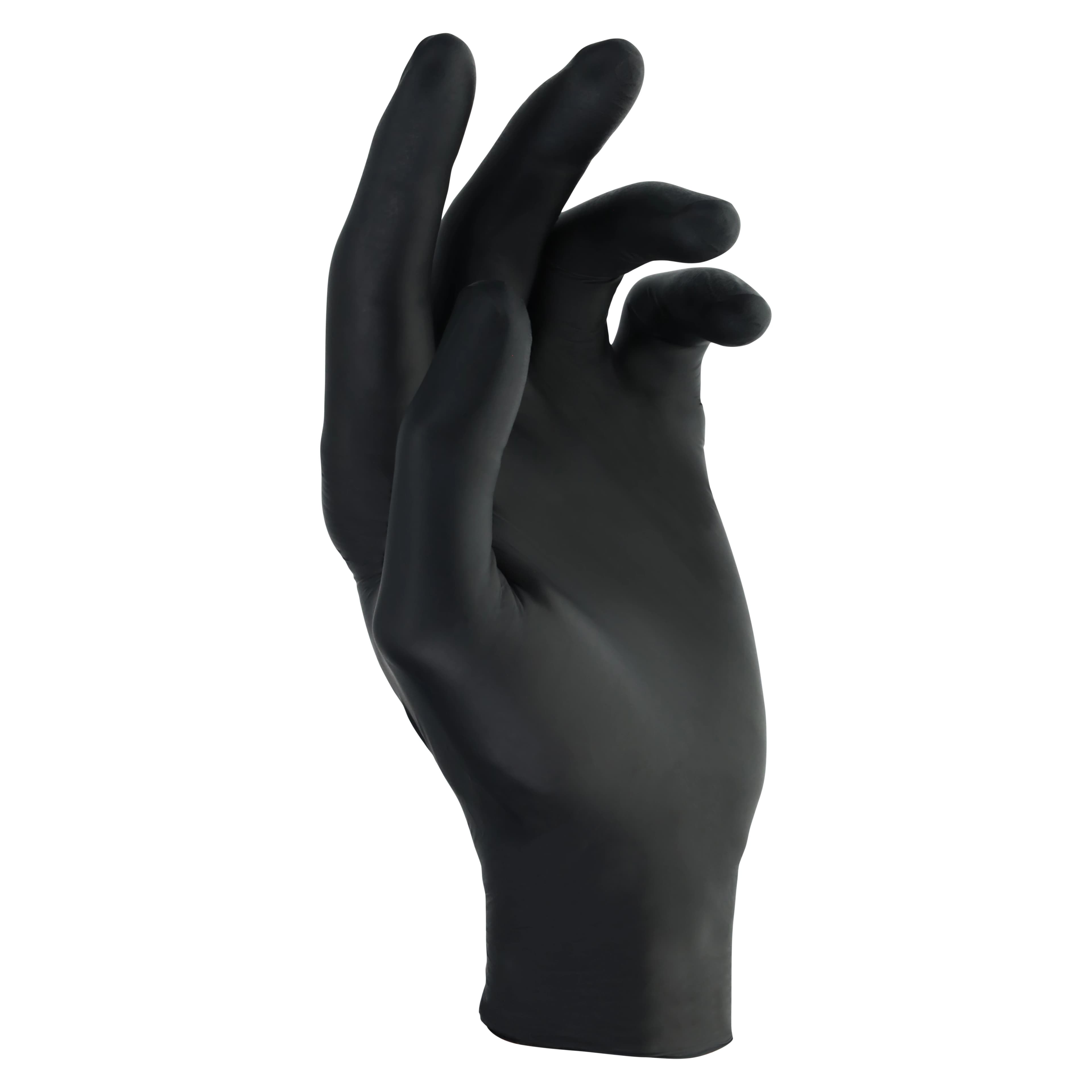 Criterion N300 Nitrile Exam Gloves, Powder Free, Non-Sterile, Large, Black, 300/Box thumbnail 3
