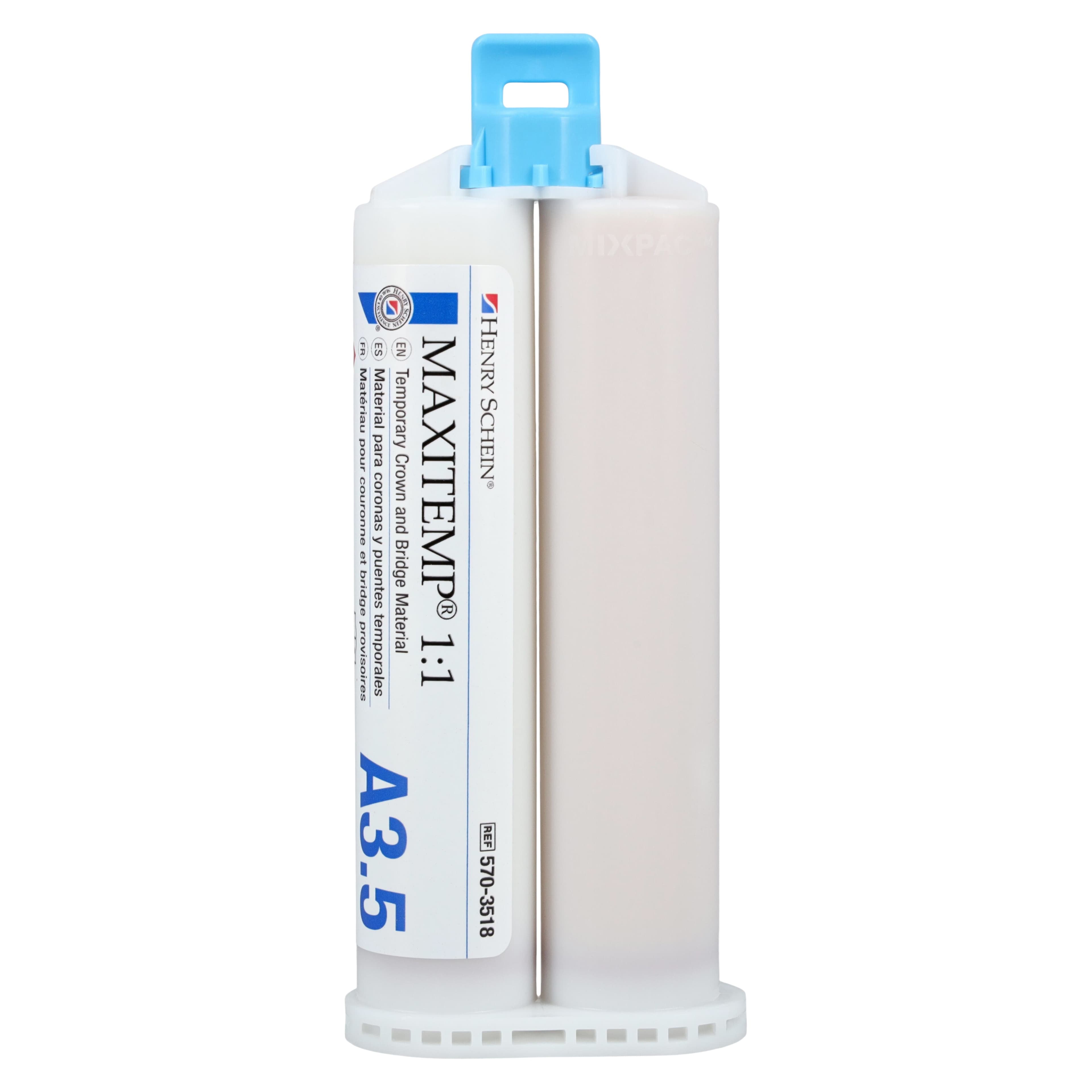 MaxiTemp Temporary Crown and Bridge Material 1:1 Cartridge Kit, Shade A3.5, 50 mL thumbnail 3