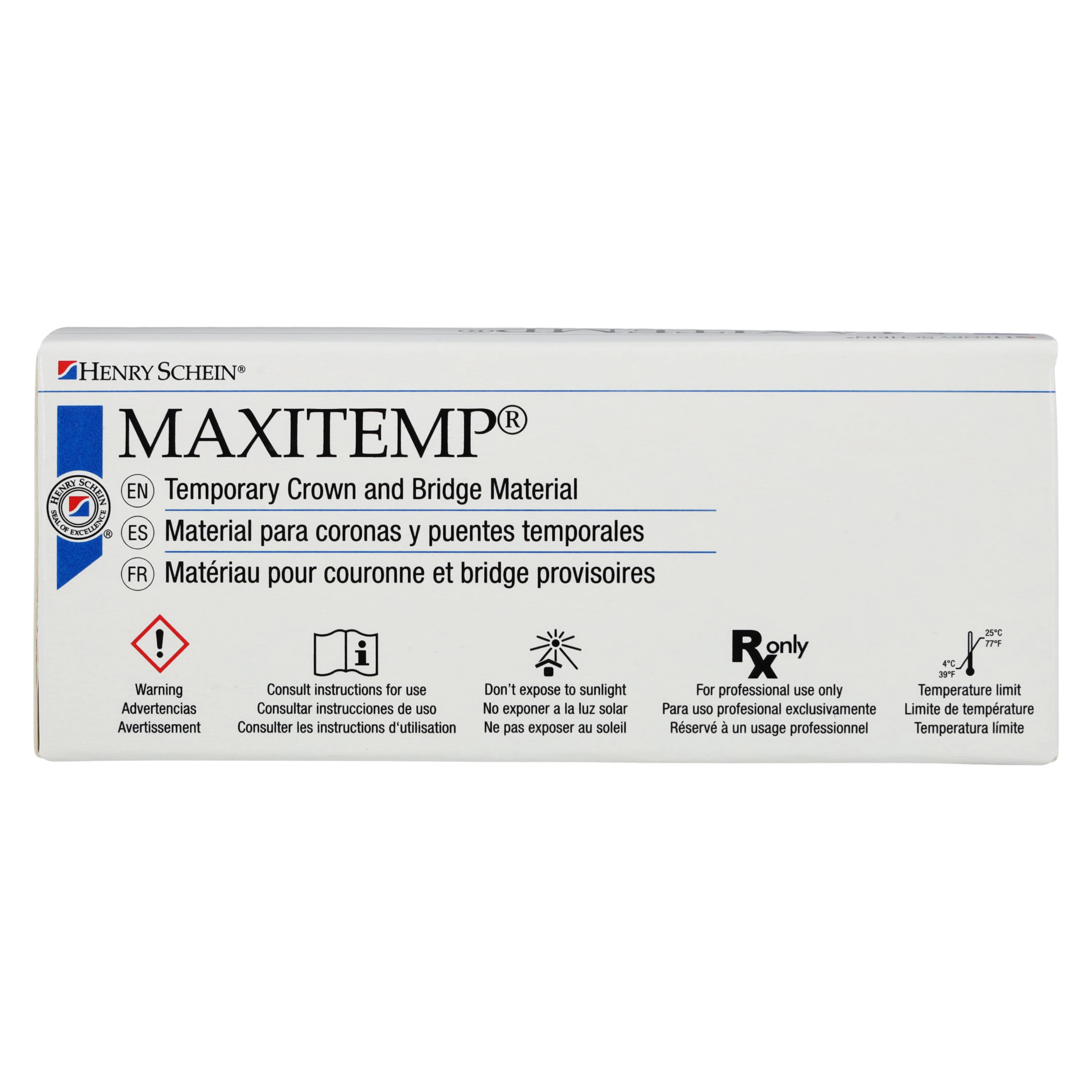 MaxiTemp Temporary Crown and Bridge Material 10:1 Cartridge Kit, Shade A1, 50 mL thumbnail 10