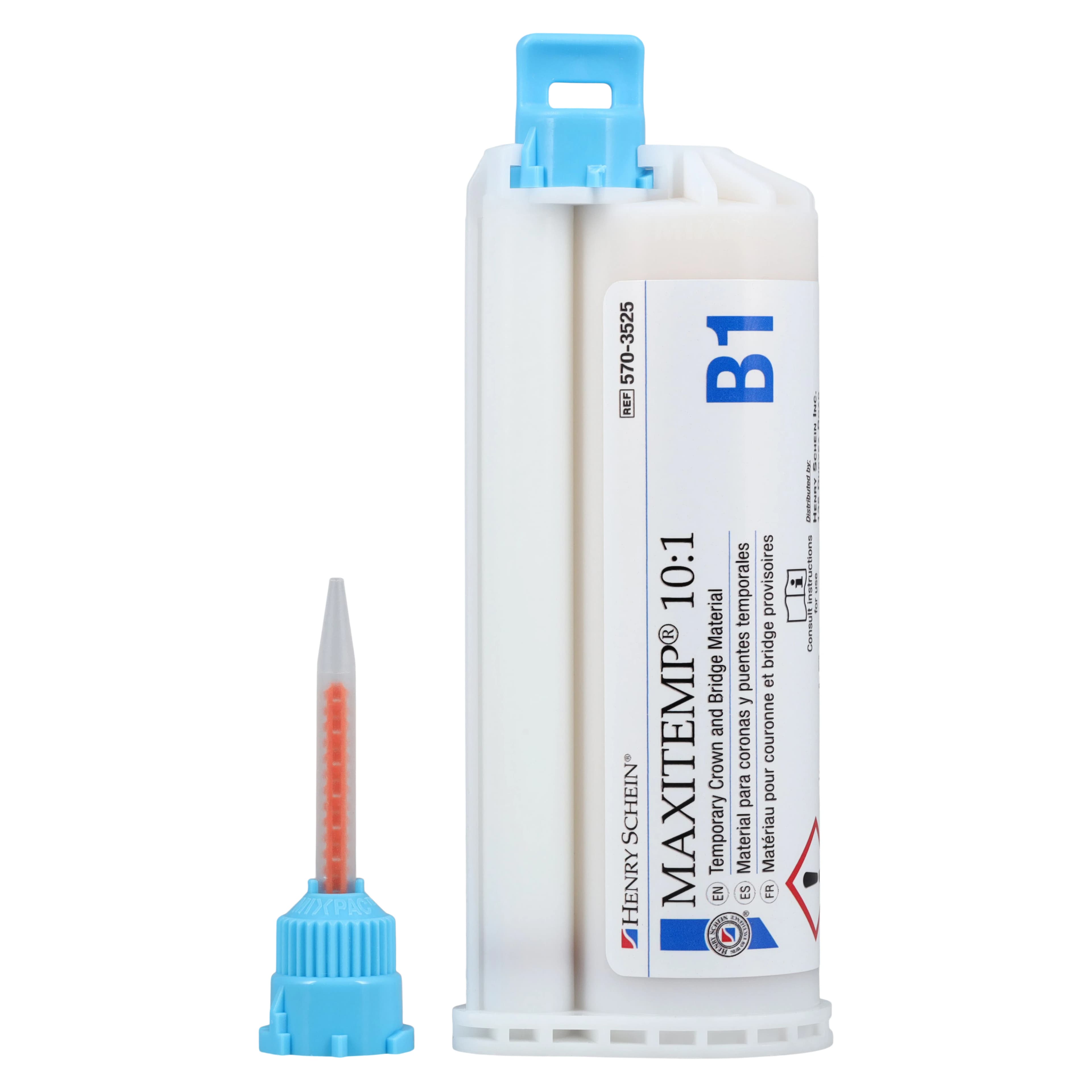 MaxiTemp Temporary Crown and Bridge Material 10:1 Cartridge Kit, Shade B1, 50 mL thumbnail 2