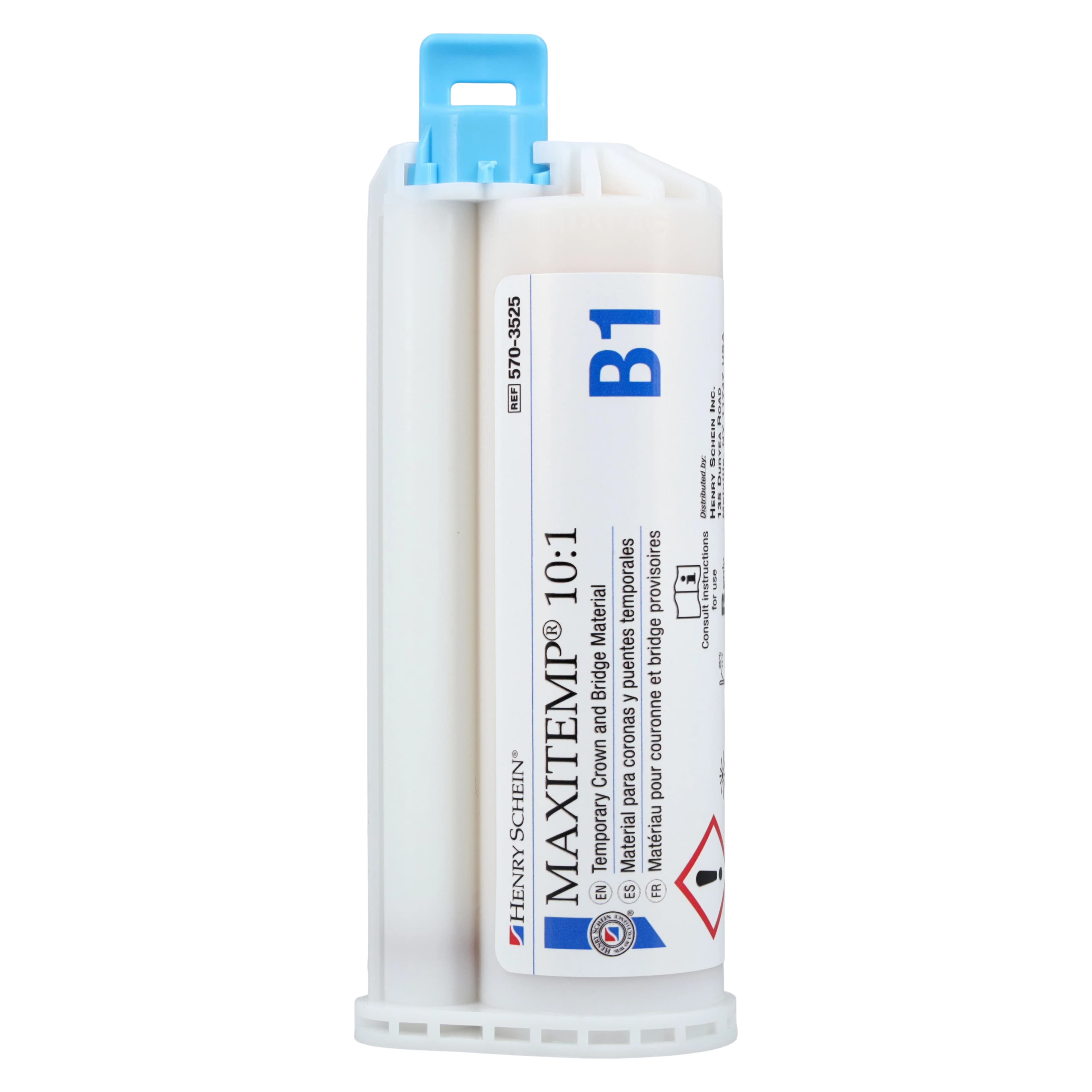 MaxiTemp Temporary Crown and Bridge Material 10:1 Cartridge Kit, Shade B1, 50 mL thumbnail 3