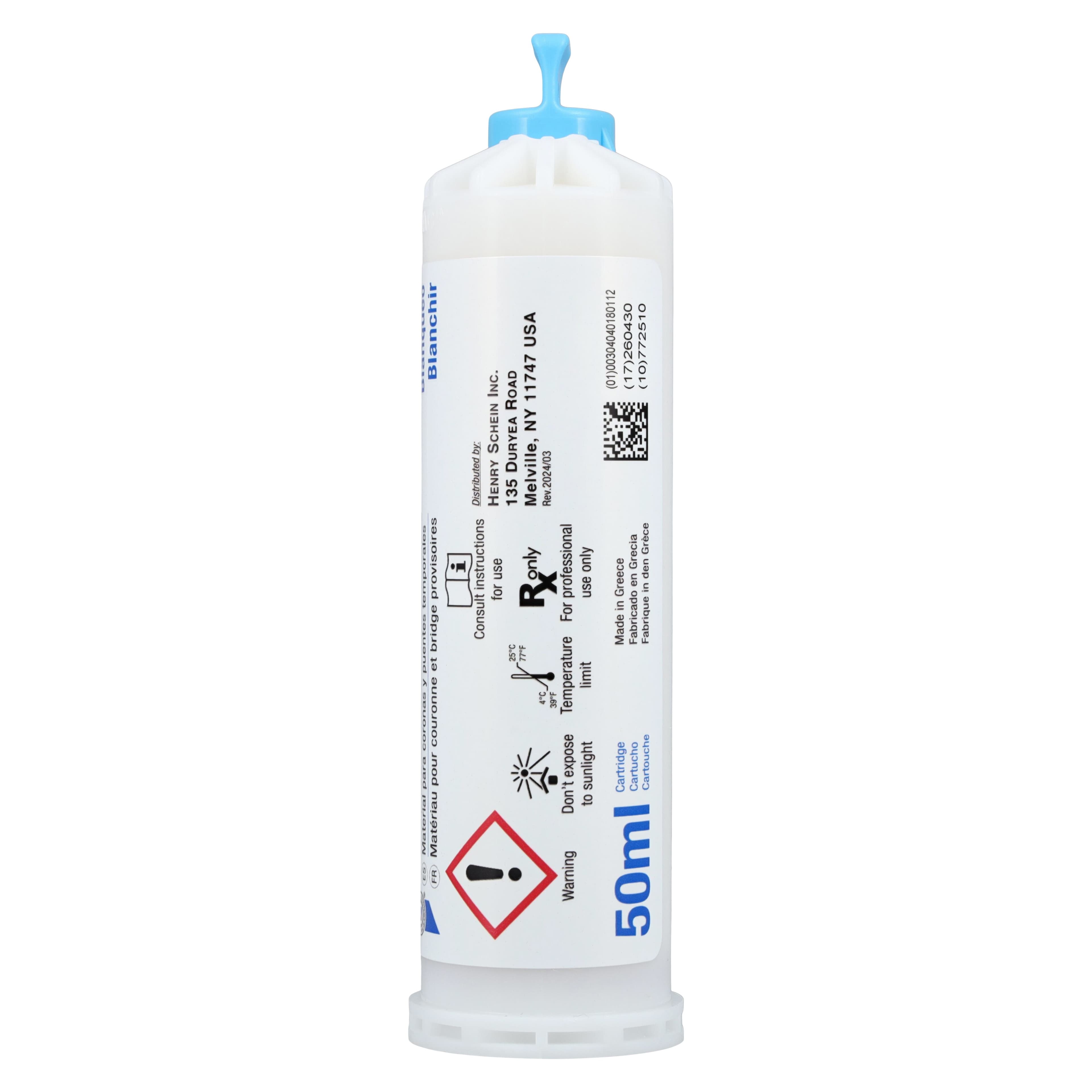 MaxiTemp Temporary Crown and Bridge Material 10:1 Cartridge Kit, Bleach White, 50 mL thumbnail 4