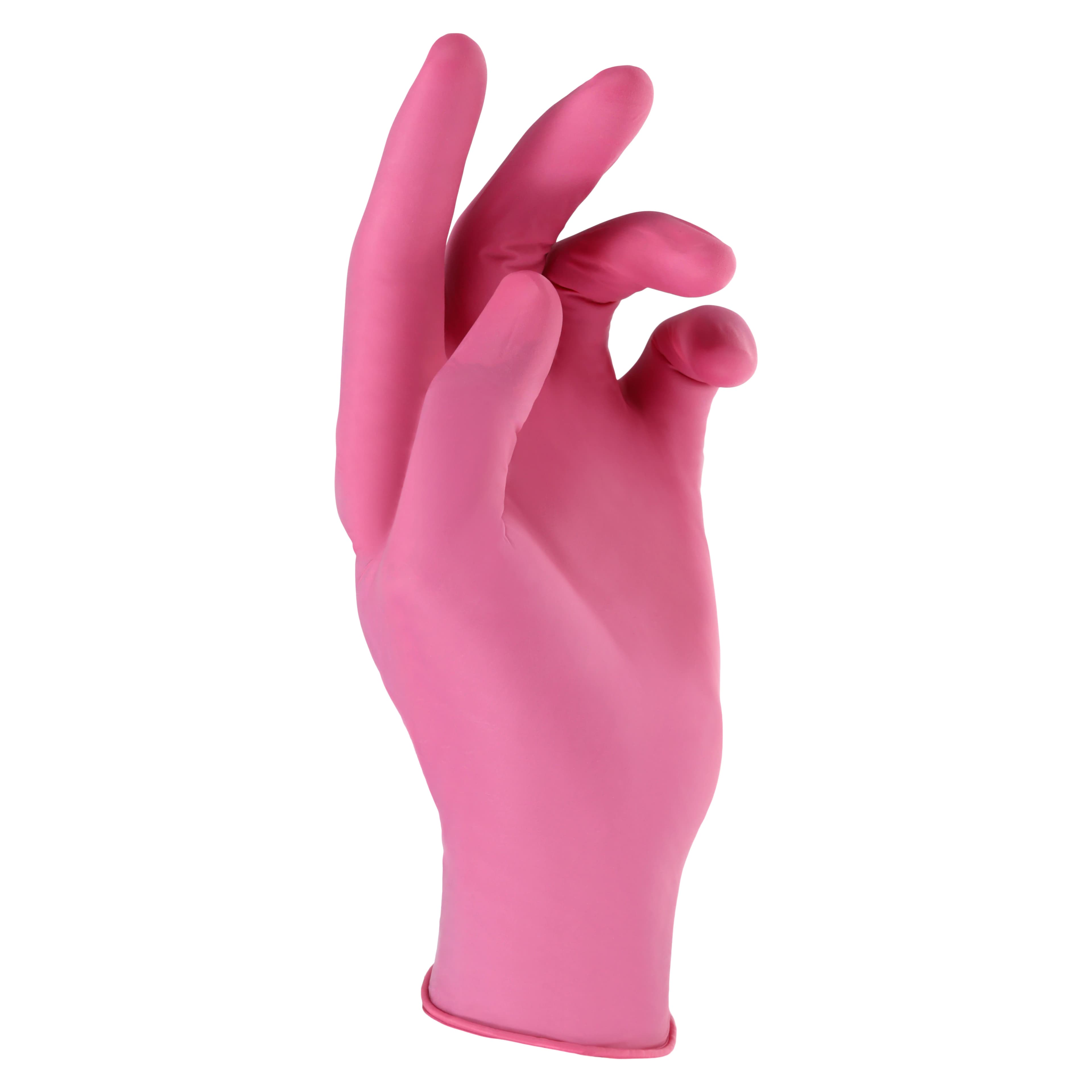 Criterion Chloroprene Exam Gloves, Small, Pink, Non-Sterile, 100/Box thumbnail 2