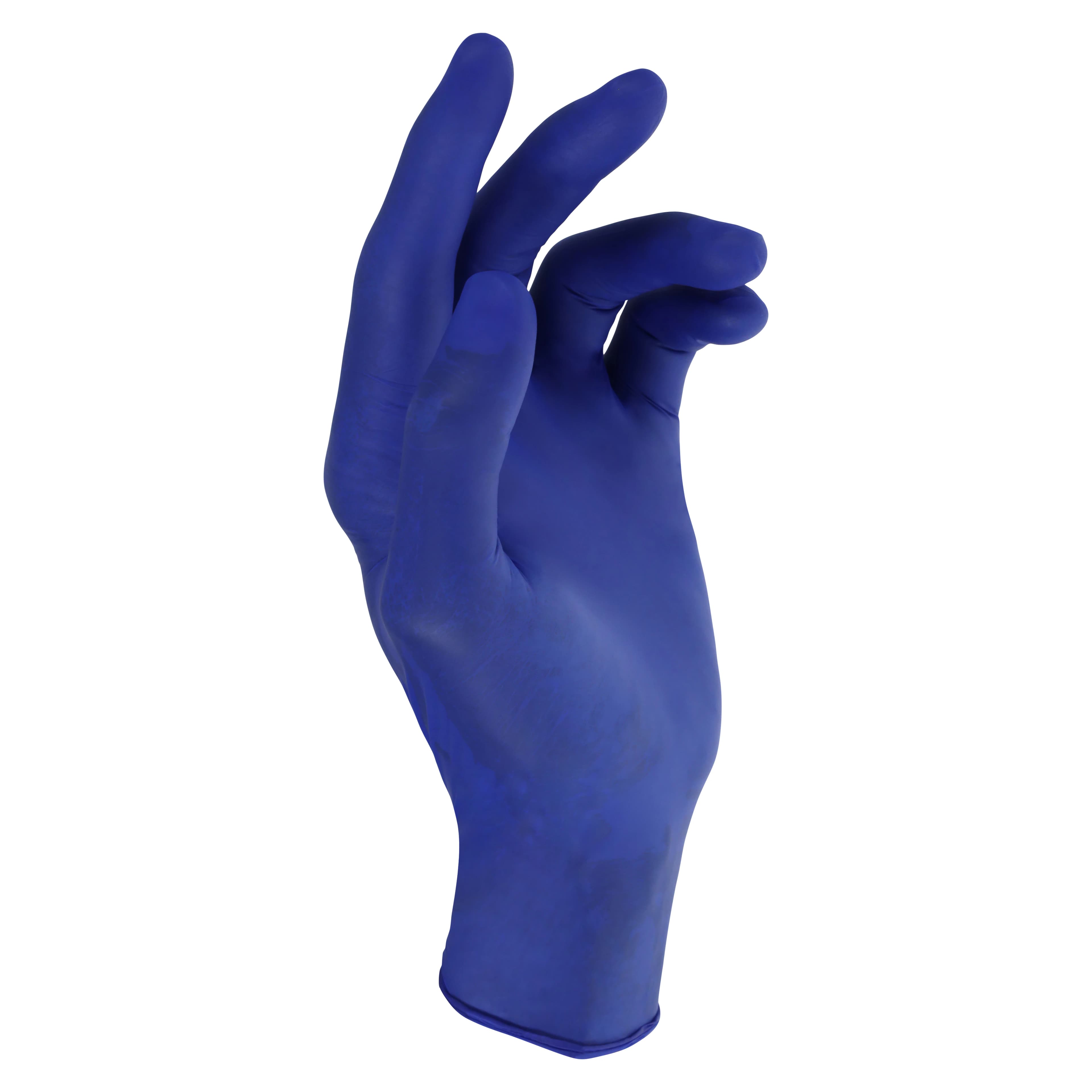Criterion N300 Nitrile Exam Gloves, X-Small, Electric Blue, Non-Sterile, 300/Box thumbnail 3