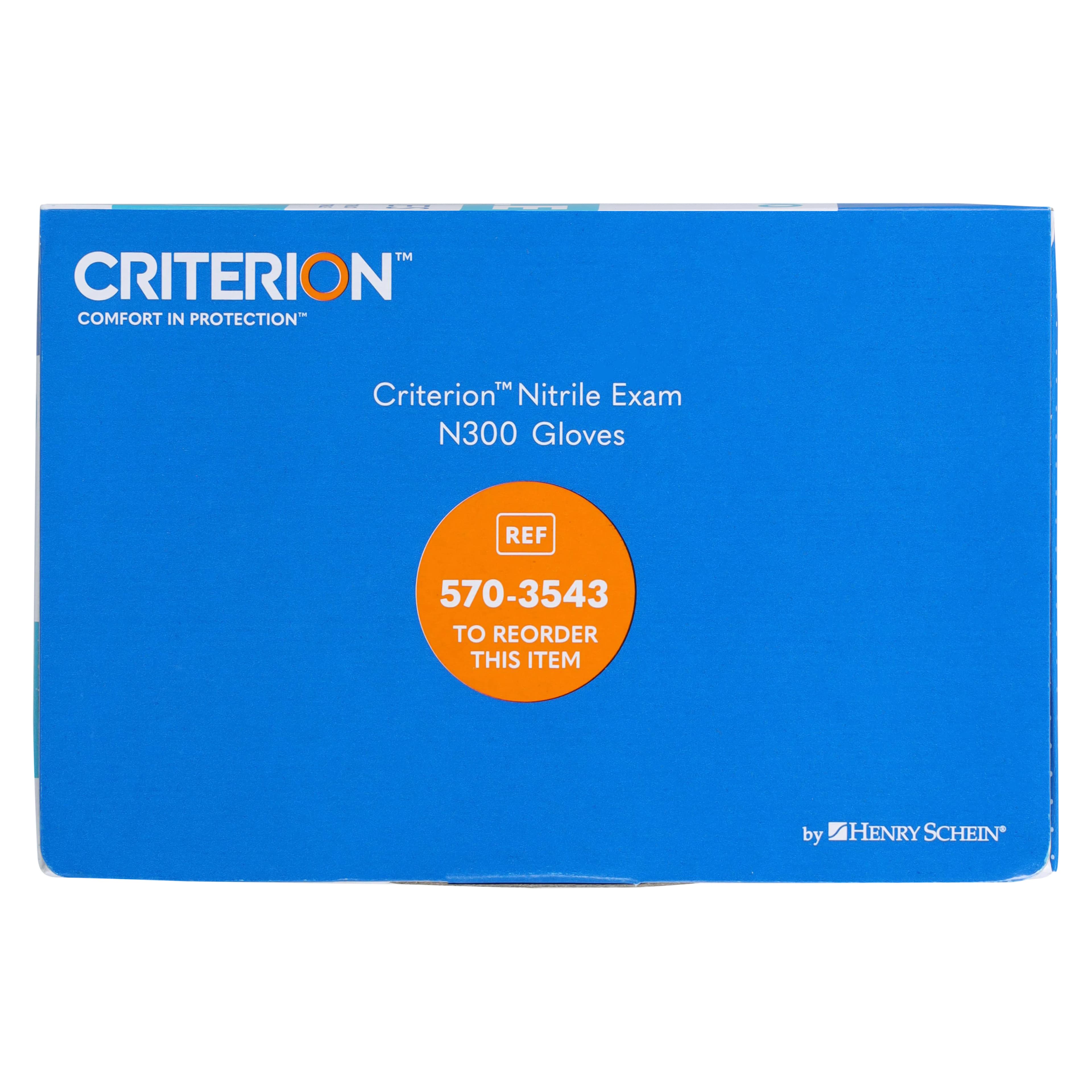 Criterion N300 Nitrile Exam Gloves, Large, Electric Blue, Non-Sterile, 300/Box thumbnail 5