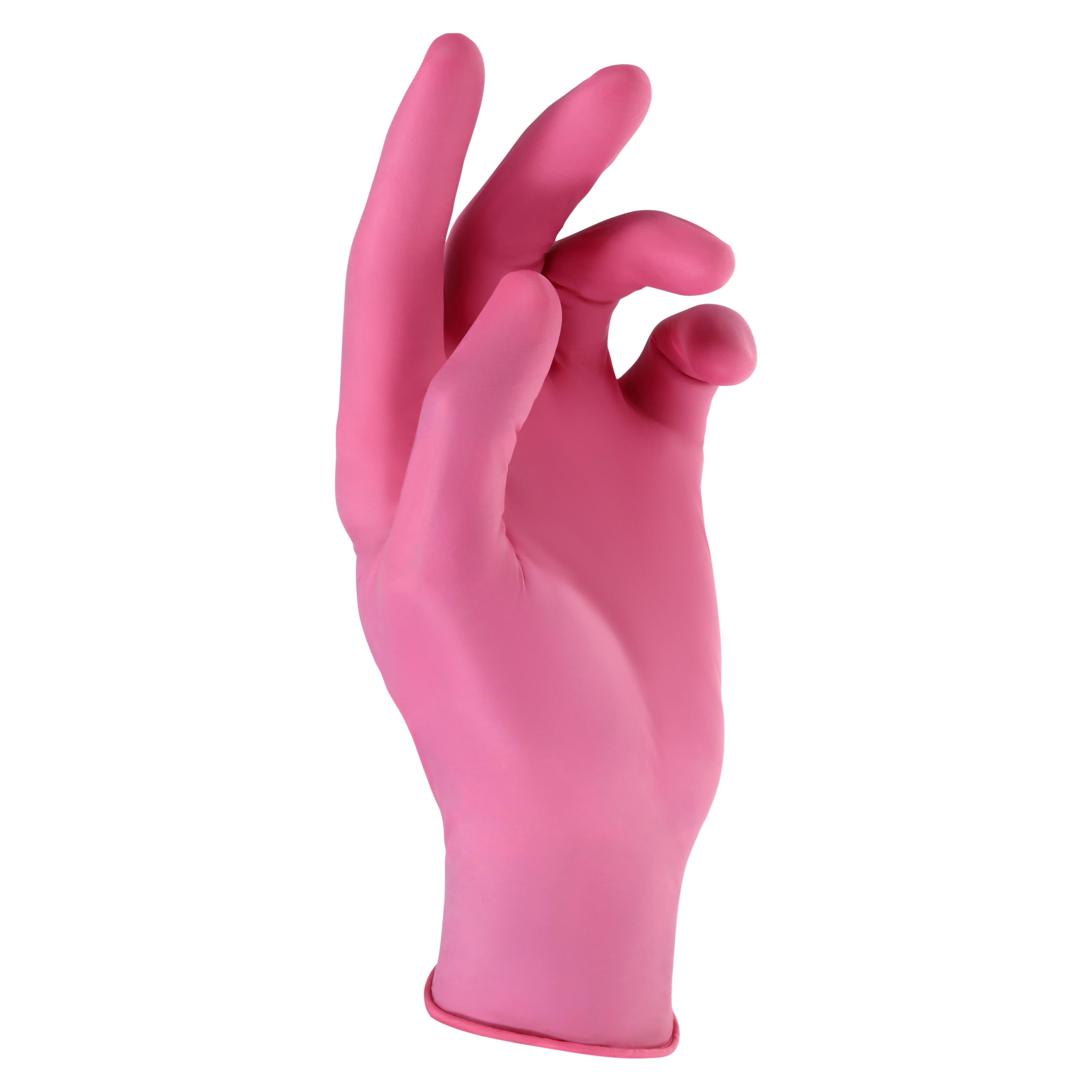 Criterion Chloroprene Exam Gloves, Large, Pink, Non-Sterile, 100/Box thumbnail 2