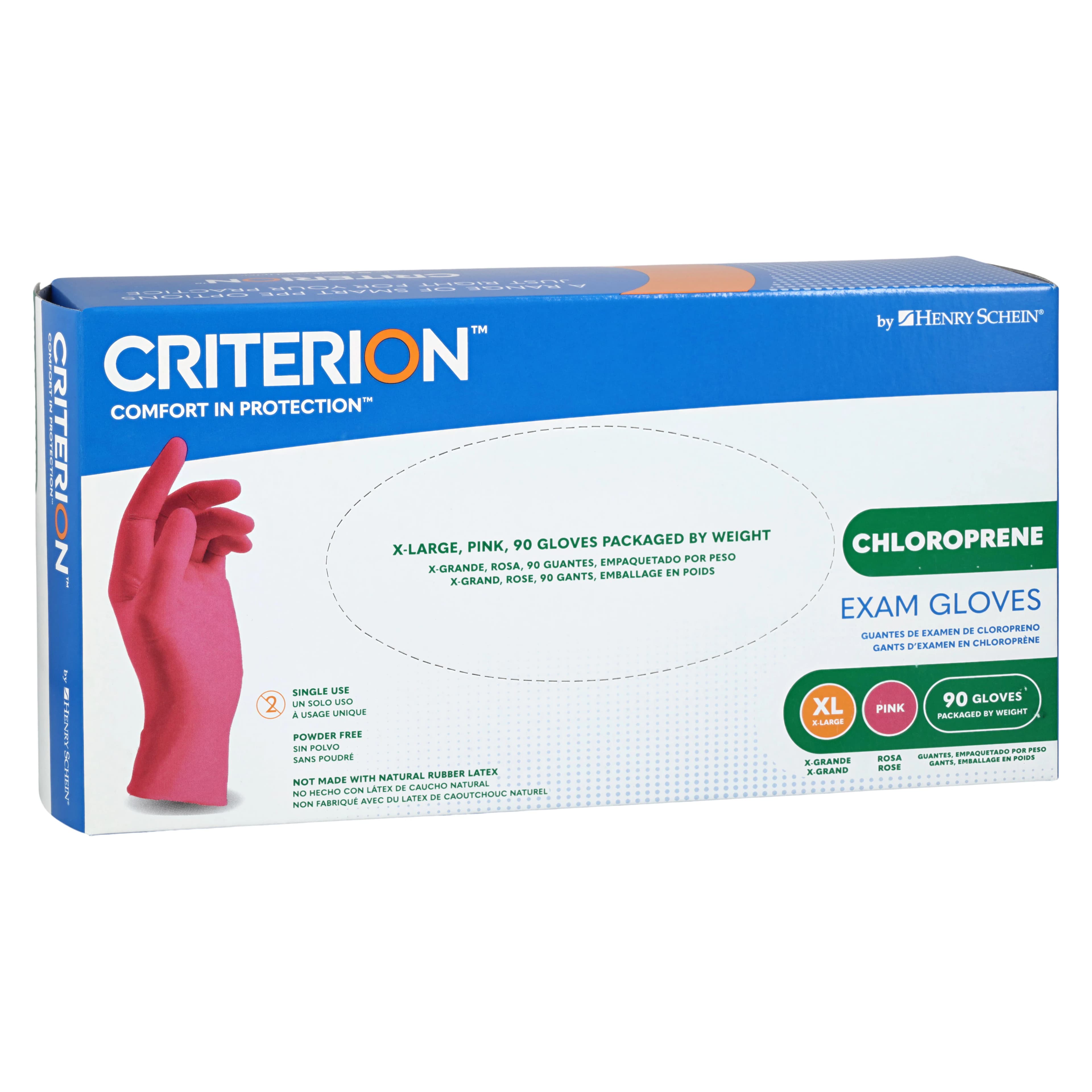 Criterion Chloroprene Exam Gloves, X-Large, Pink, Non-Sterile, 90/Box thumbnail 3