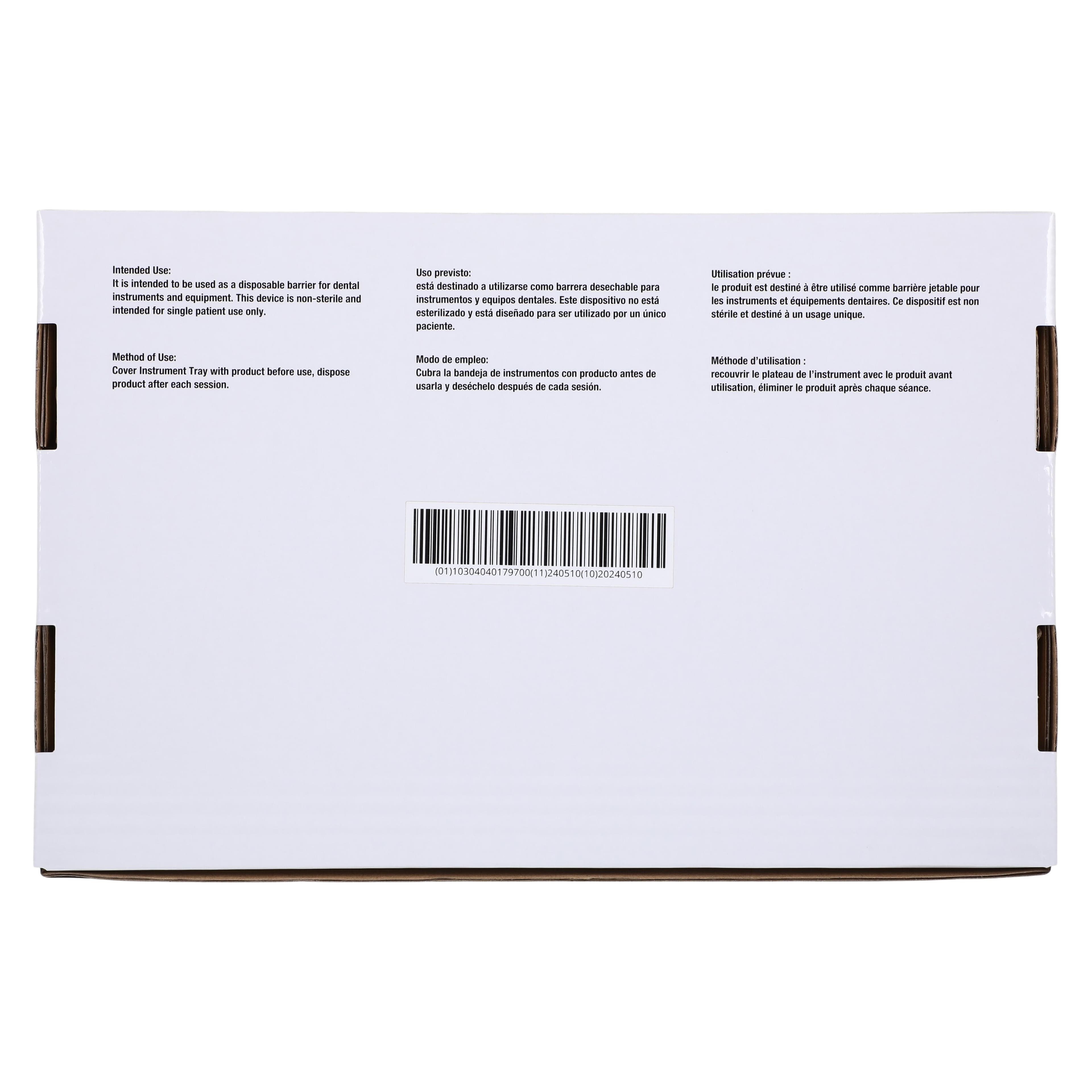 Henry Schein Tray Barrier Sleeve, 7.5 in x 10 in, Clear, Disposable, 500/Box thumbnail 3