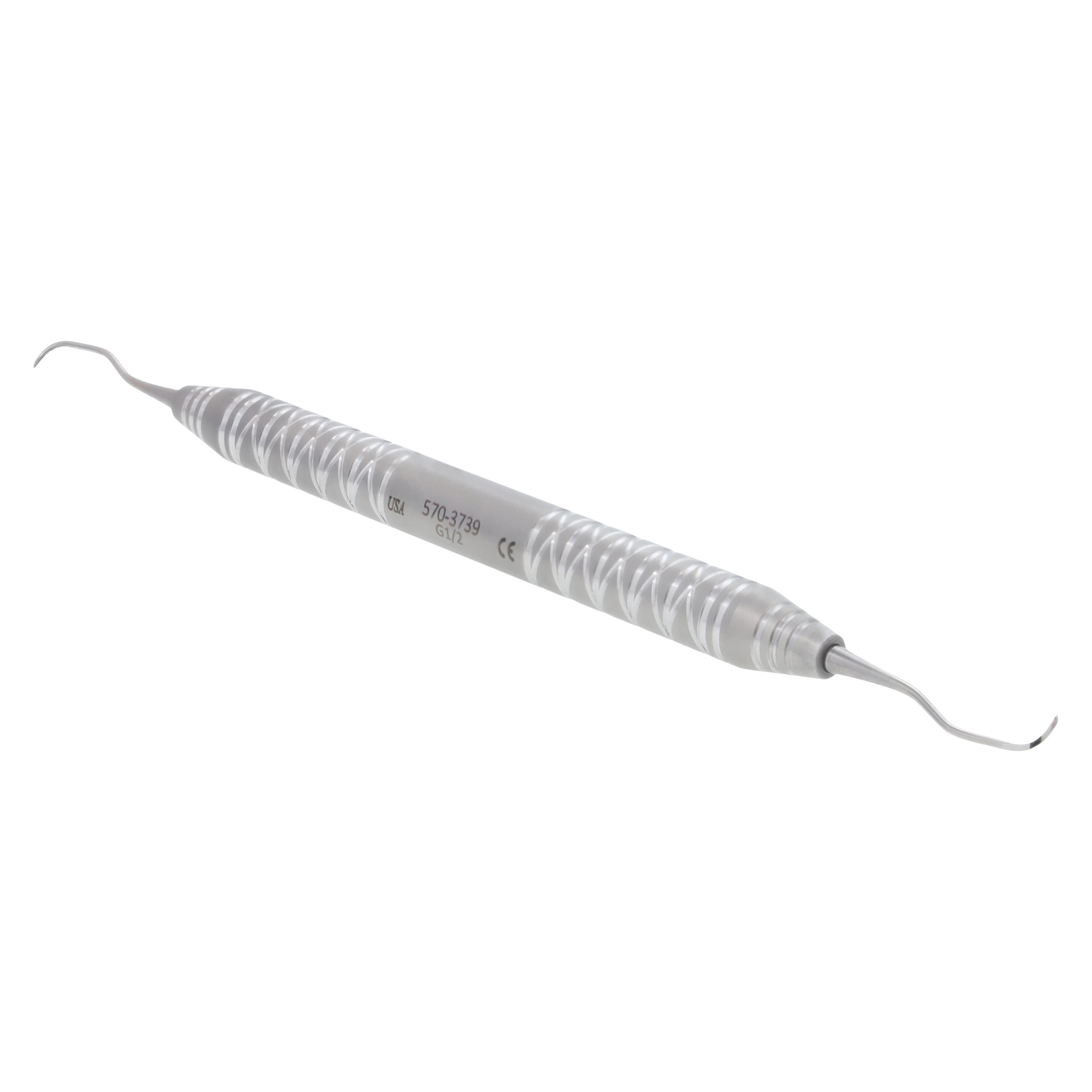 Acclean Curette DE Gracey 1/2, #6 Handle, Anterior, Double End, Stainless Steel thumbnail 2