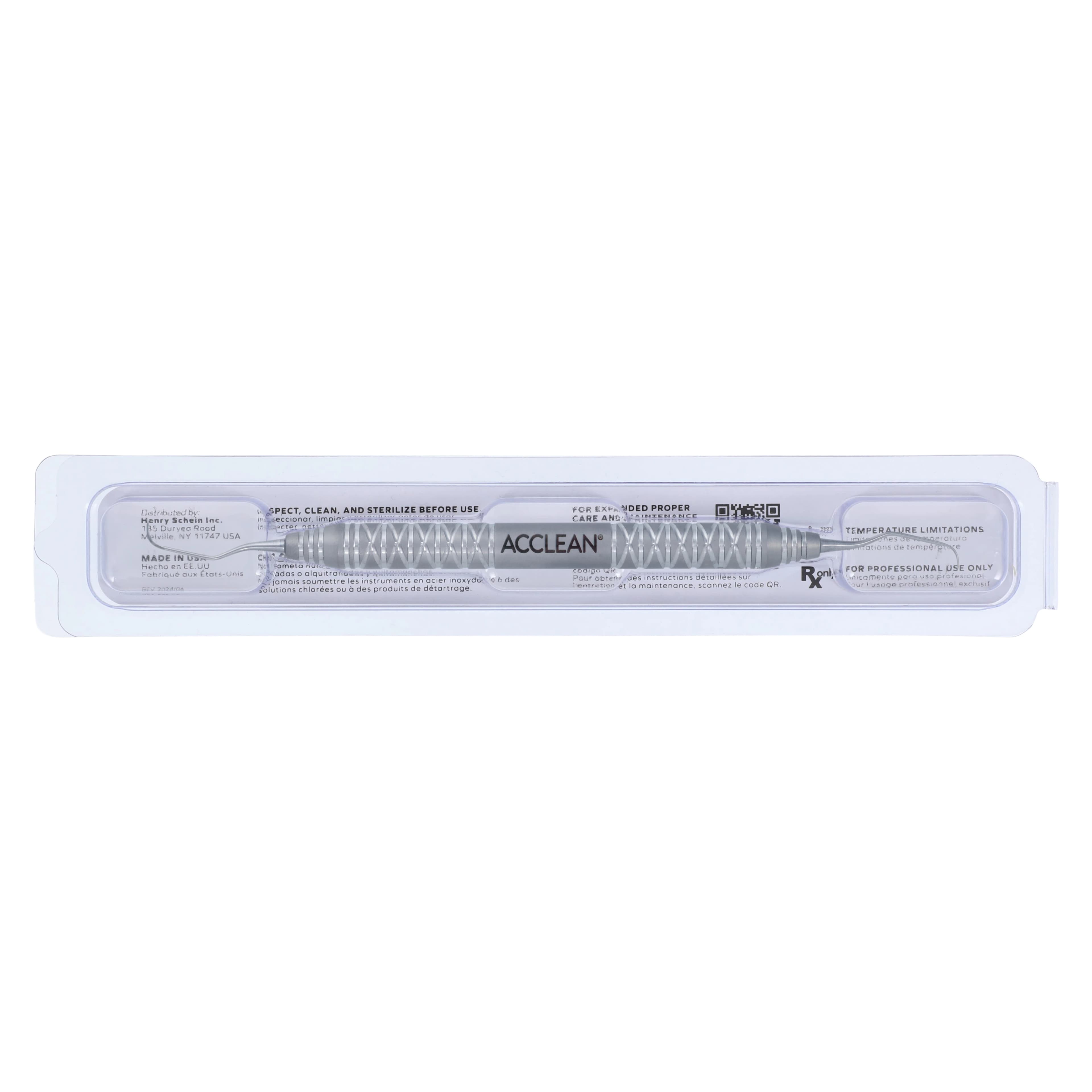 Acclean Curette DE Gracey 5/6, Double End, #6 Handle, Anterior, Stainless Steel thumbnail 8