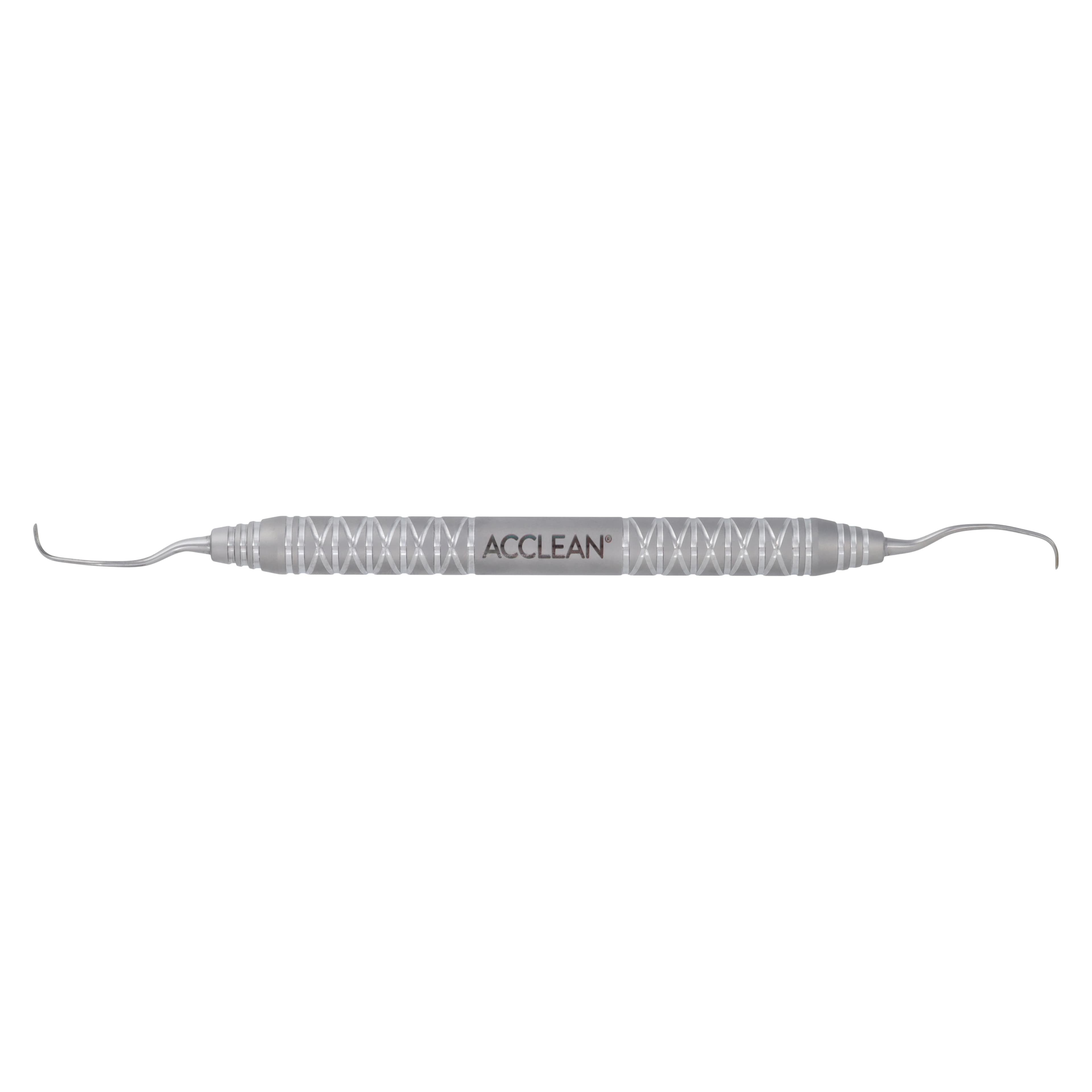 Acclean Gracey After Five Curette, Double End 11/12, #6 Handle, Mesial, Stainless Steel, Silver, Each - Acclean Cur DE Gracey Ln 11/12 - Image 1