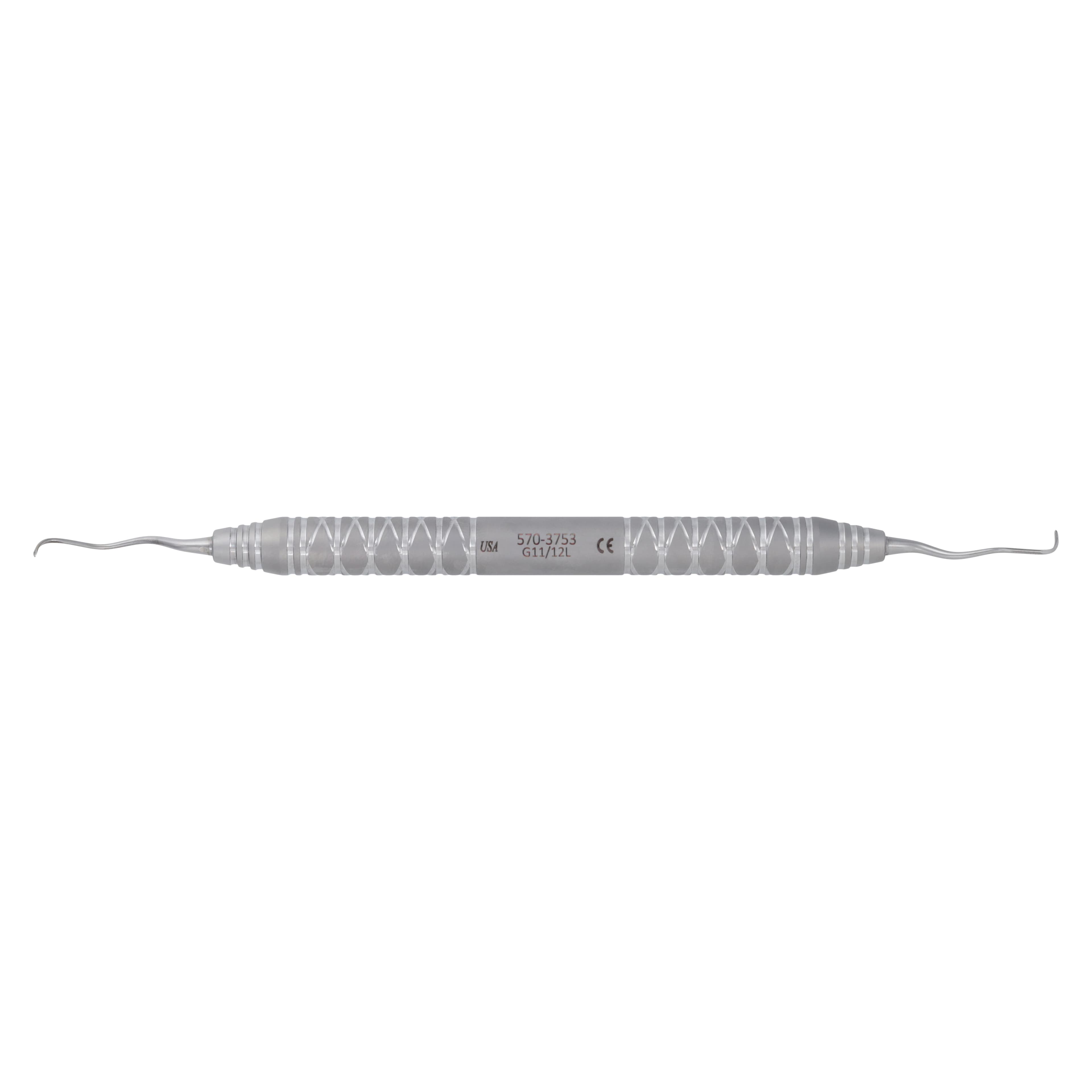 Acclean Gracey After Five Curette, Double End 11/12, #6 Handle, Mesial, Stainless Steel, Silver, Each thumbnail 6