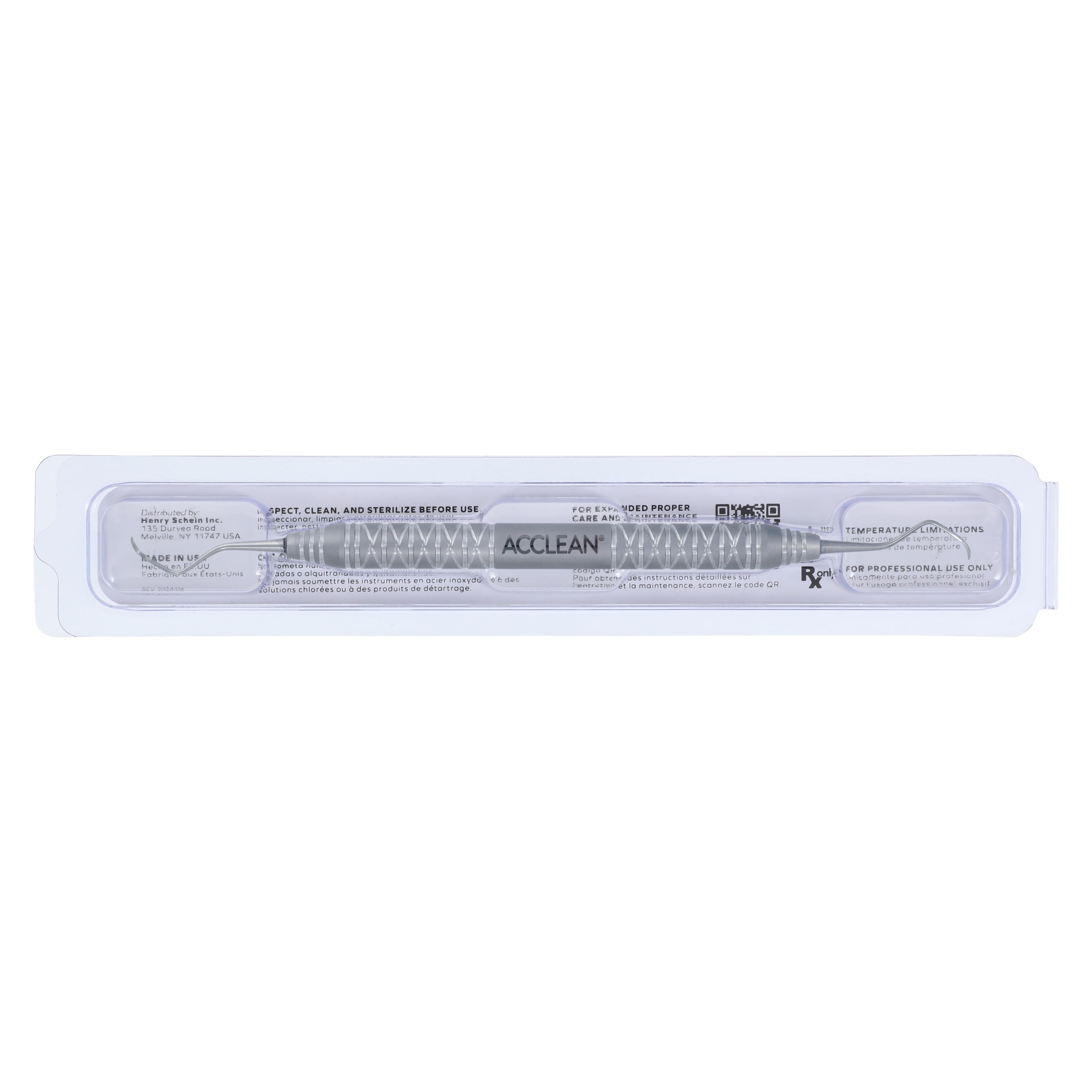 Acclean McCall Curette, Double End 13S/14S, #6 Handle, Stainless Steel, Universal thumbnail 8