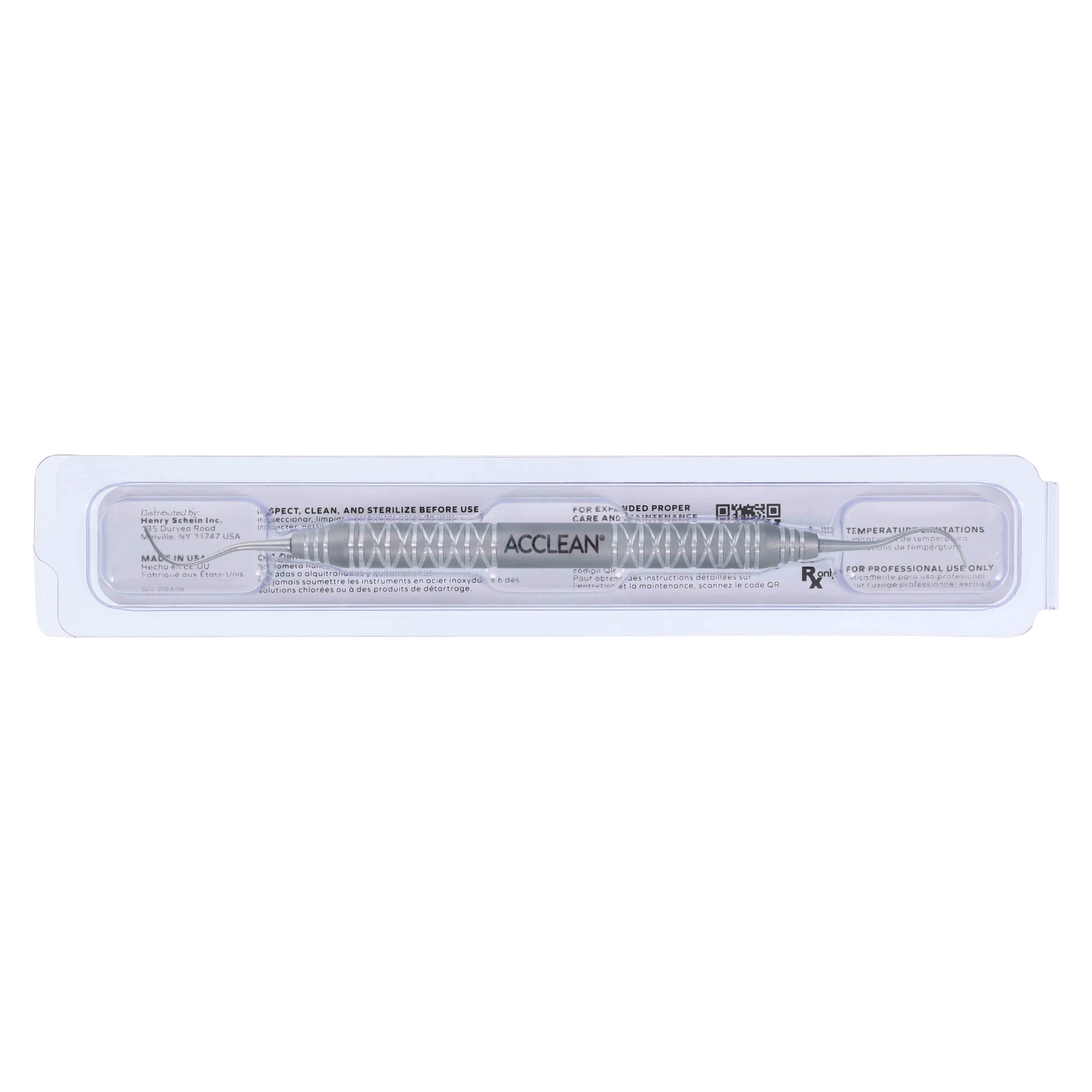 Acclean McCall Curette, Double End 17/18, #6 Handle, Universal, Stainless Steel thumbnail 8