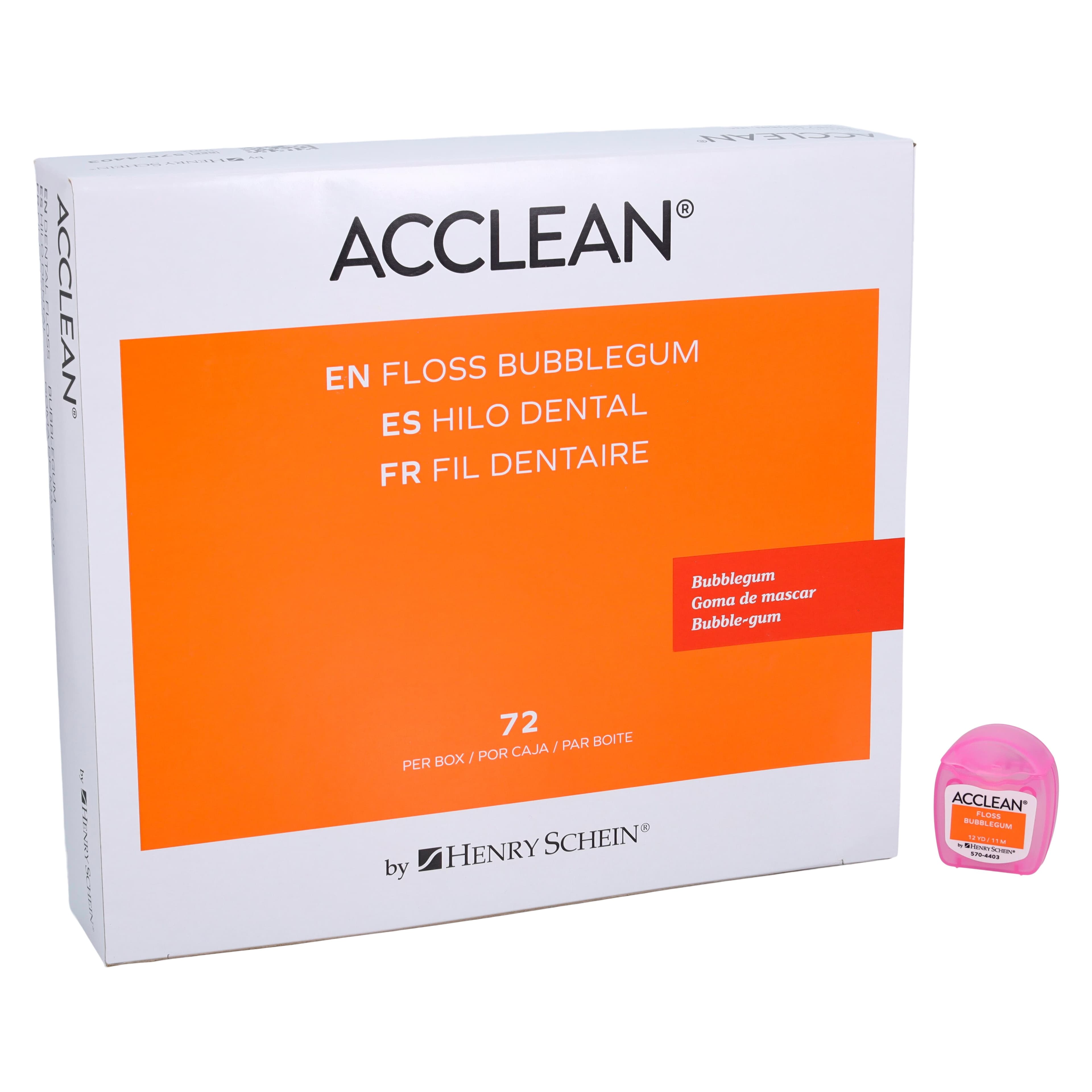 Acclean Floss Bubblegum, Unwaxed, 72/Box thumbnail 2
