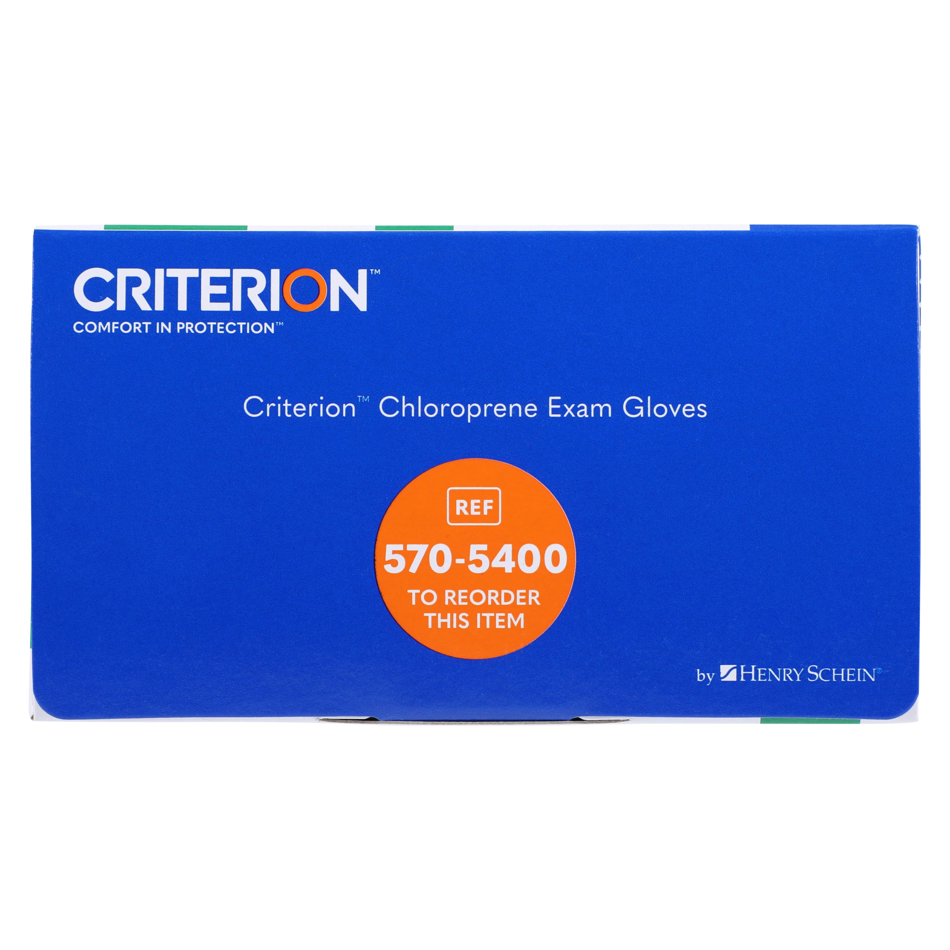Criterion Chloroprene Exam Gloves, X-Small, Aqua Blue, Non-Sterile, 100/Box thumbnail 5