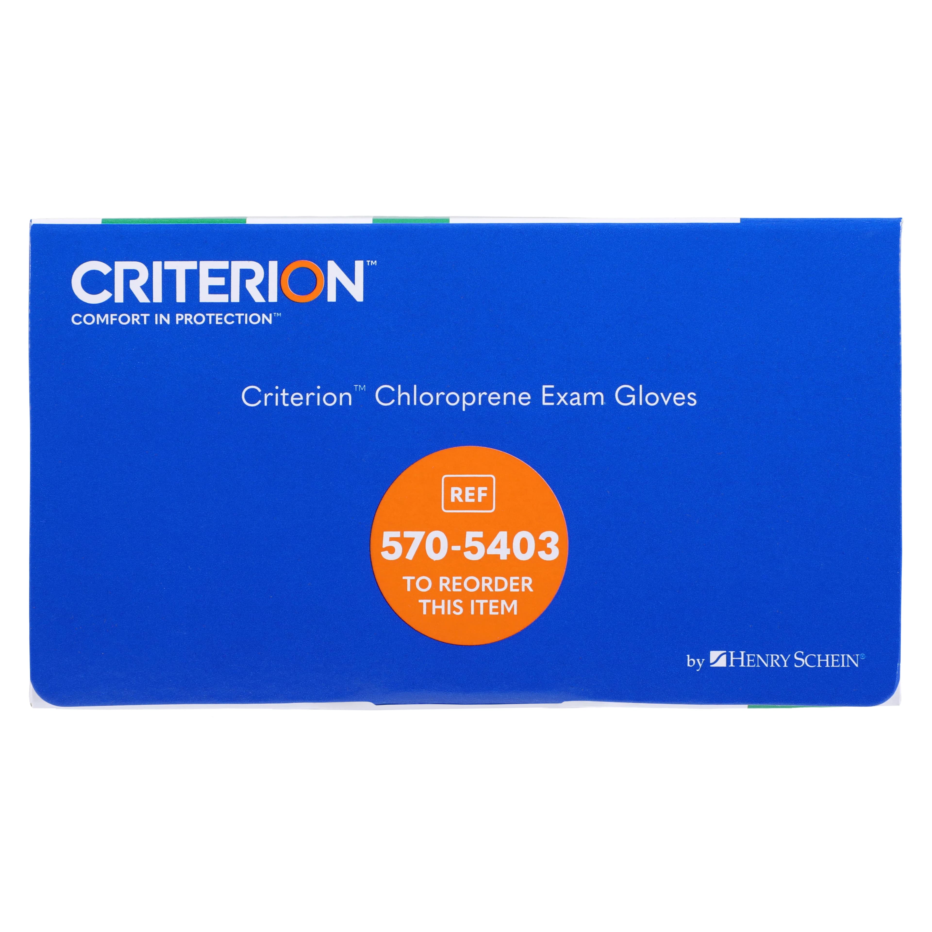 Criterion Chloroprene Exam Gloves, Large, Aqua Blue, Non-Sterile, 100/Box thumbnail 5
