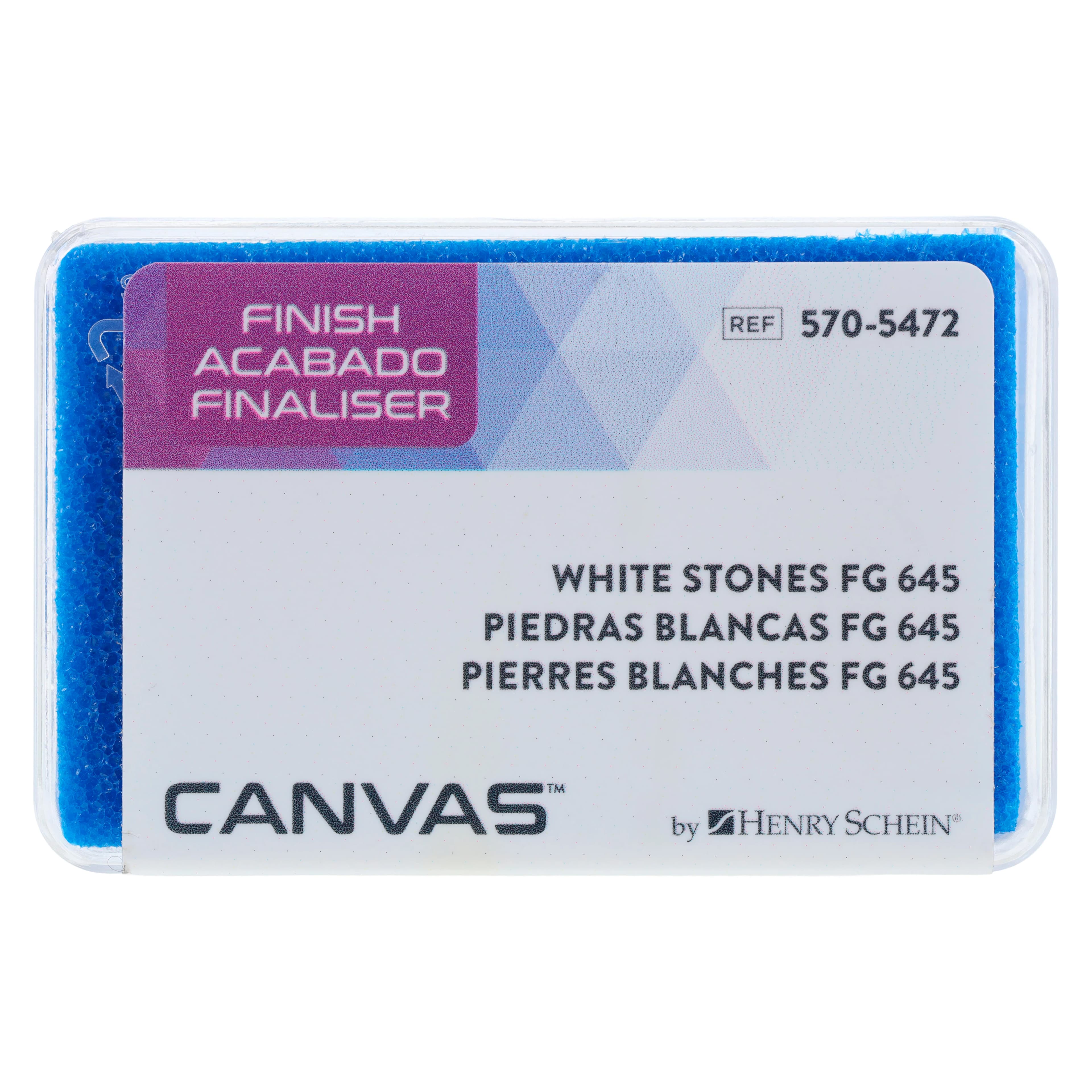 Canvas White Stones FG Mounted Stones Friction Grip CN1, 10/Box thumbnail 3