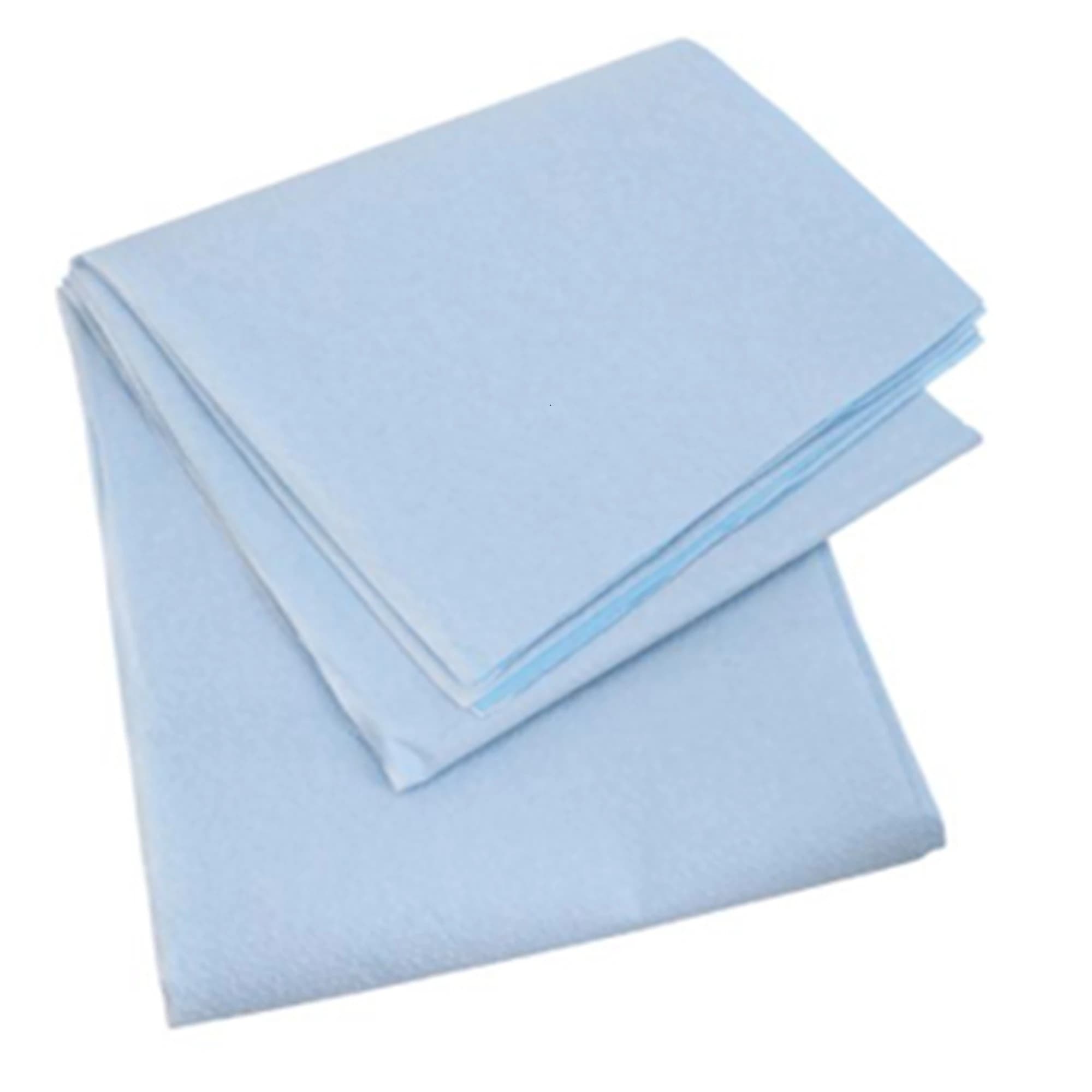 Henry Schein Stretcher Sheet, Tissue/Poly, Non-Sterile, 40 in x 90 in, Blue/White, 50/Case thumbnail 2