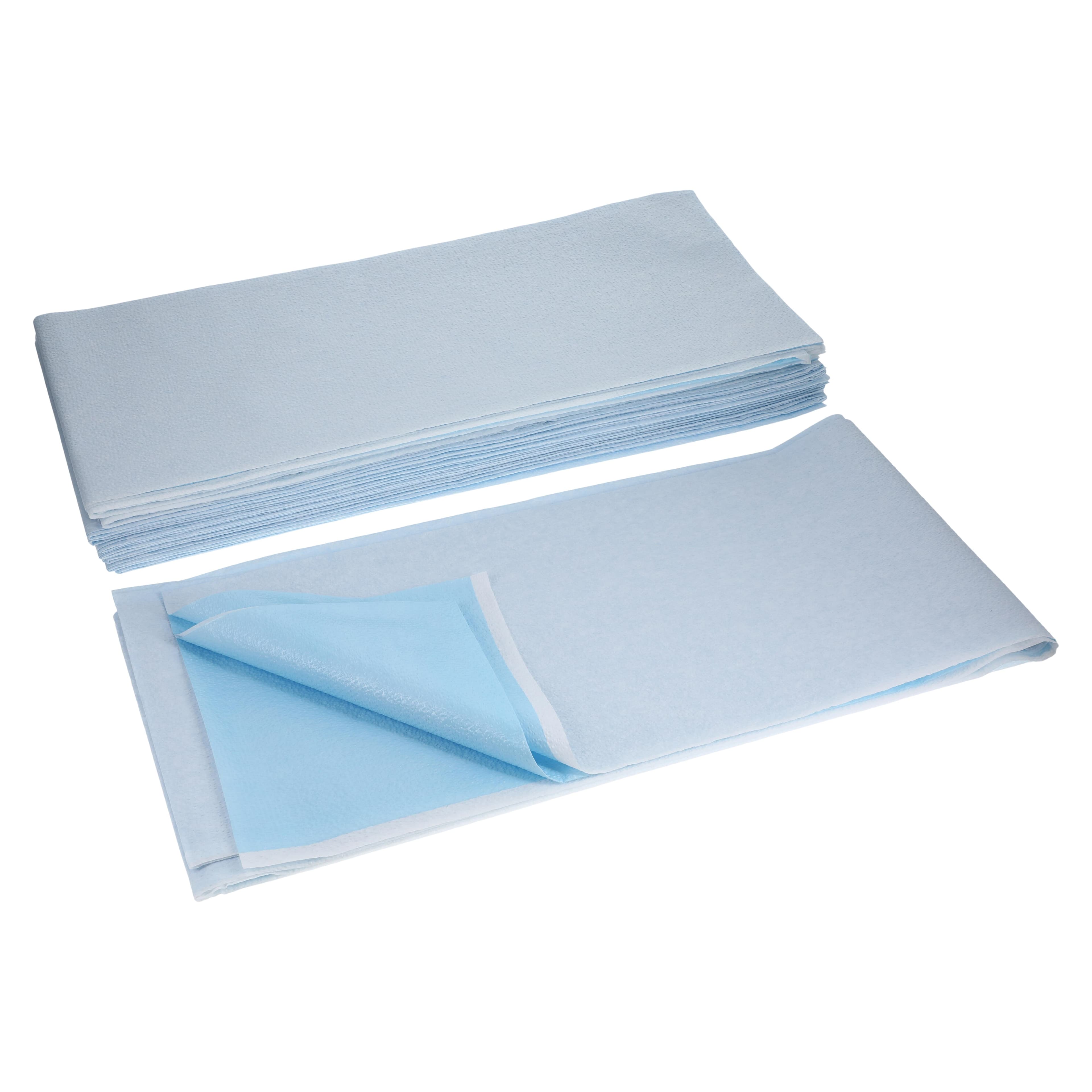 Henry Schein Stretcher Sheet, Tissue/Poly, Non-Sterile, 40 in x 90 in, Blue/White, 50/Case thumbnail 3