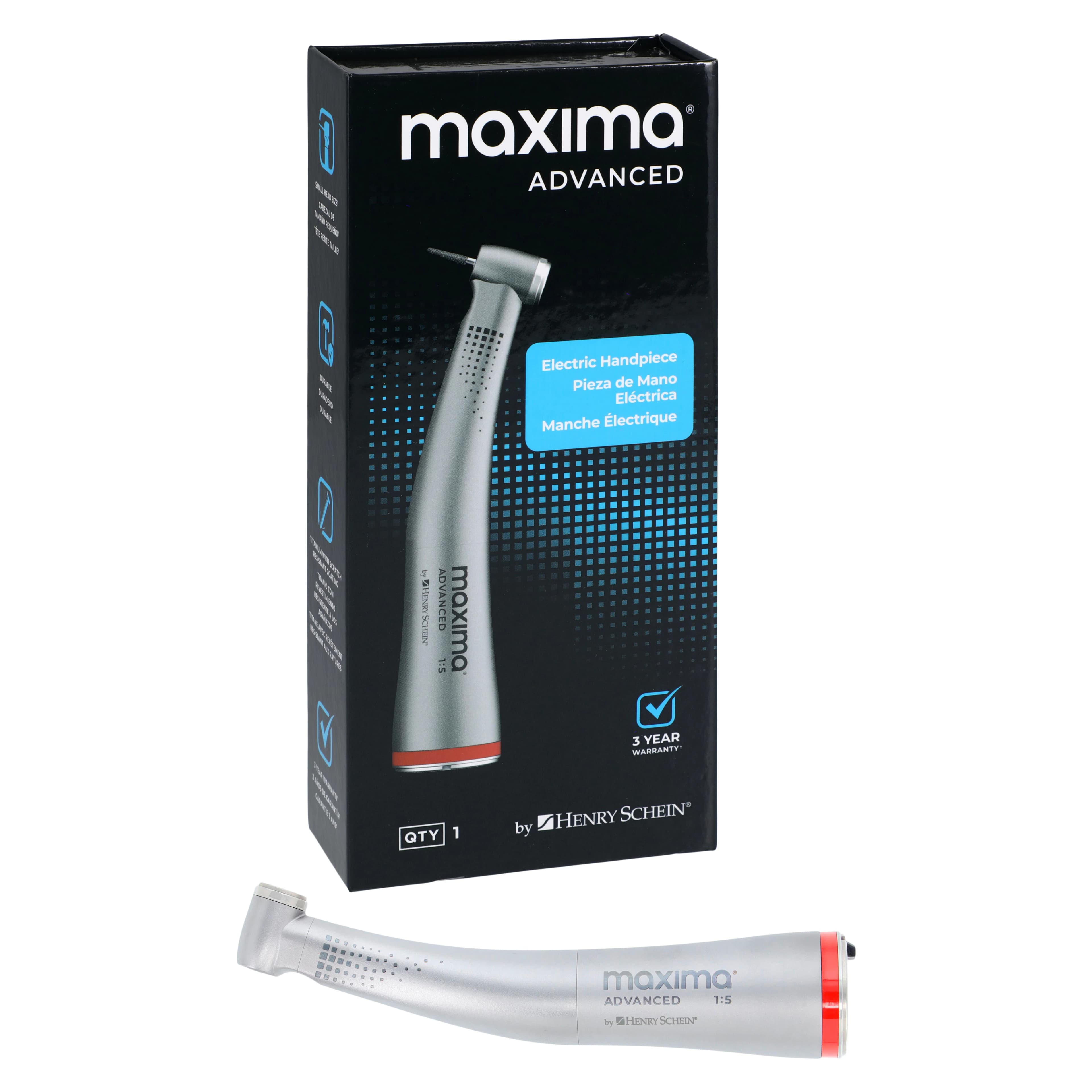 Maxima Advanced 1:5 Contra Angle Handpiece with Cellular Glass Optic - Maxima Advanced 1:5 Contra Ang - Image 1