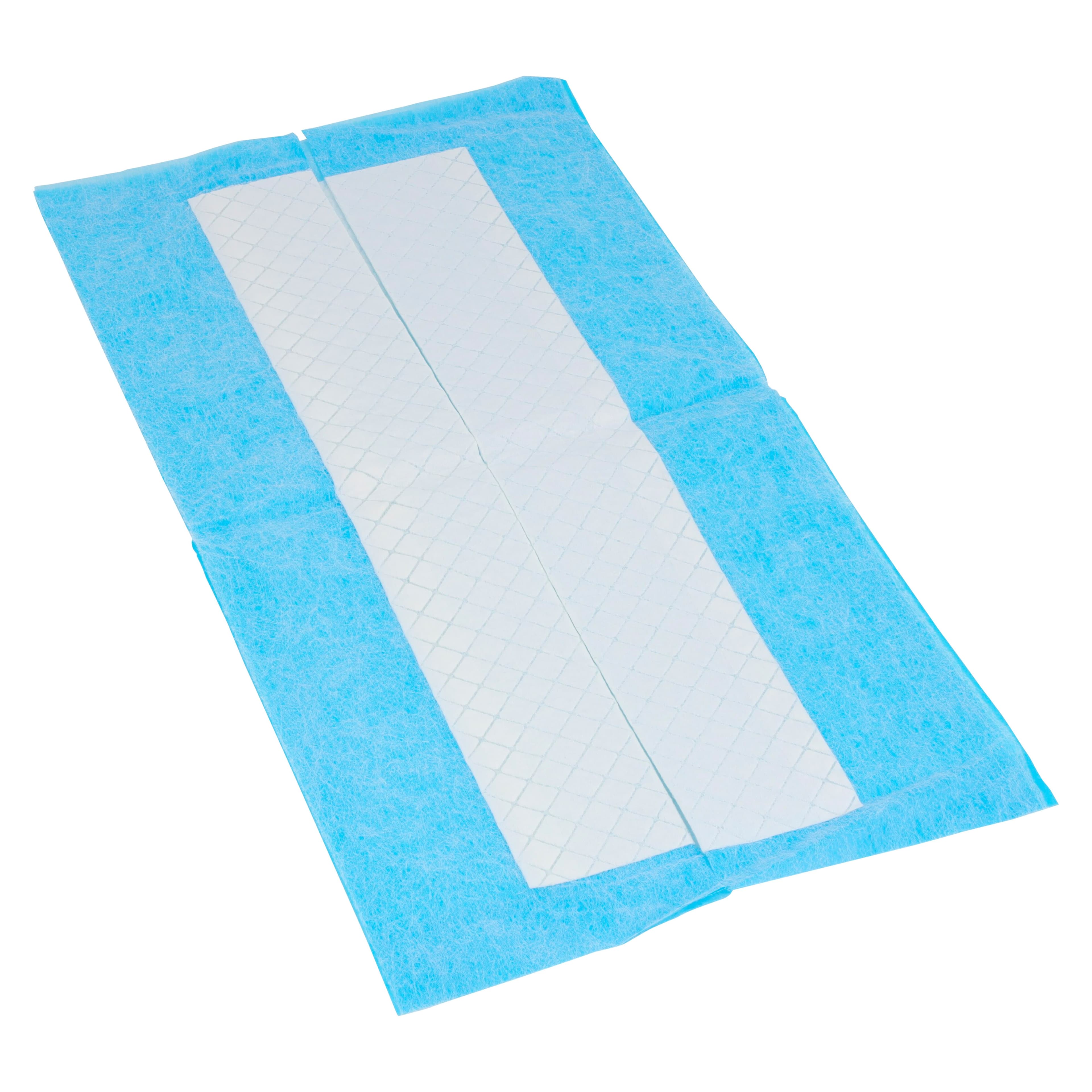 Henry Schein Incontinence Underpad, 17" x 24", Heavy Absorbency, Fluff/Polymer Core, White/Blue, 300/Case thumbnail 5