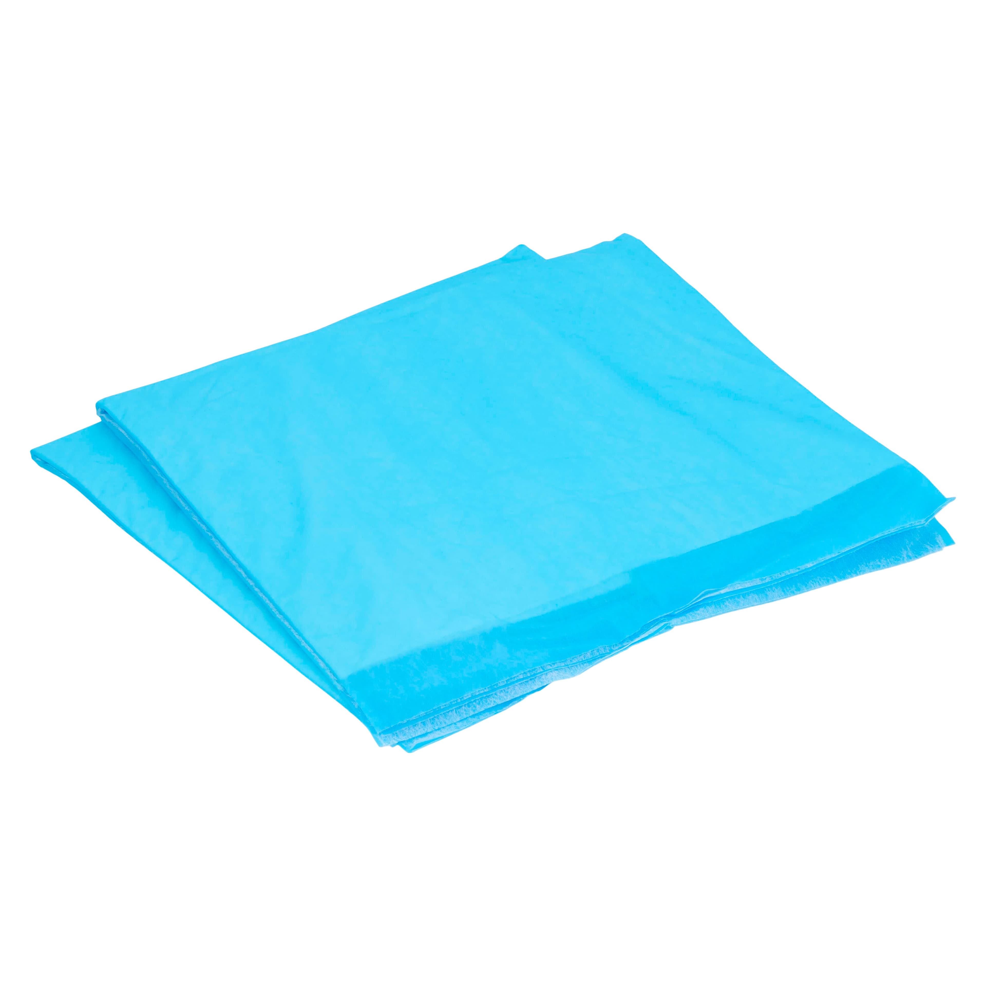 Henry Schein Incontinence Underpad, 17" x 24", Heavy Absorbency, Fluff/Polymer Core, White/Blue, 300/Case thumbnail 2